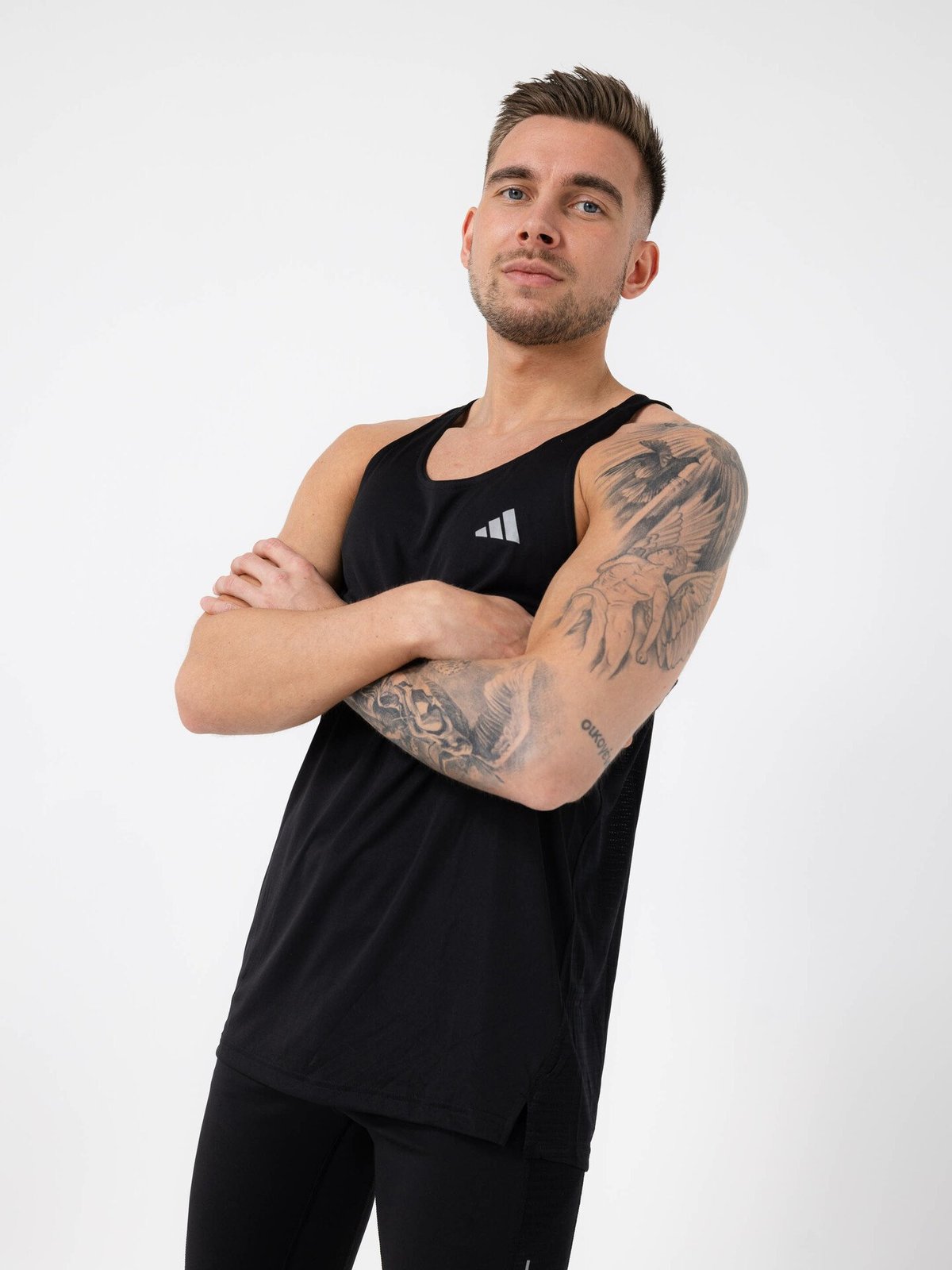 adidas Own The Run Singlet Black