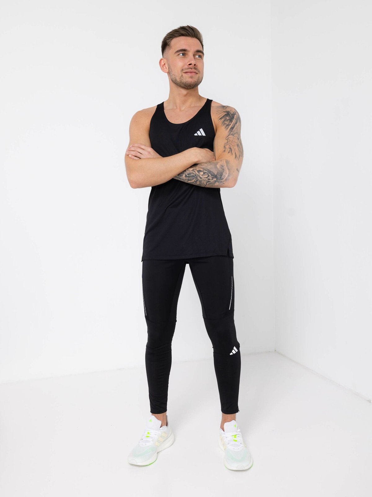 adidas Own The Run Singlet Black