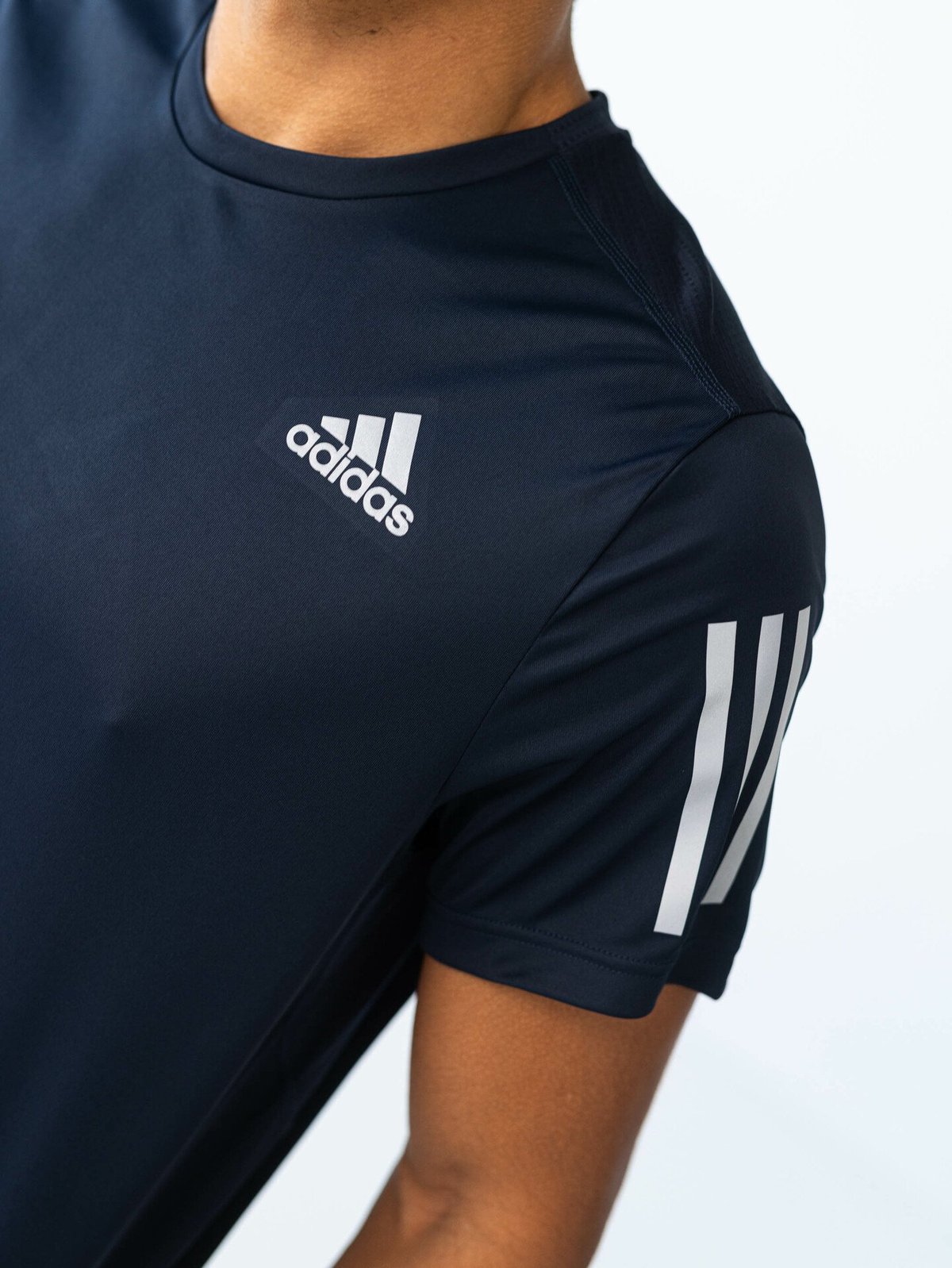 adidas Own The Run Tee Blå