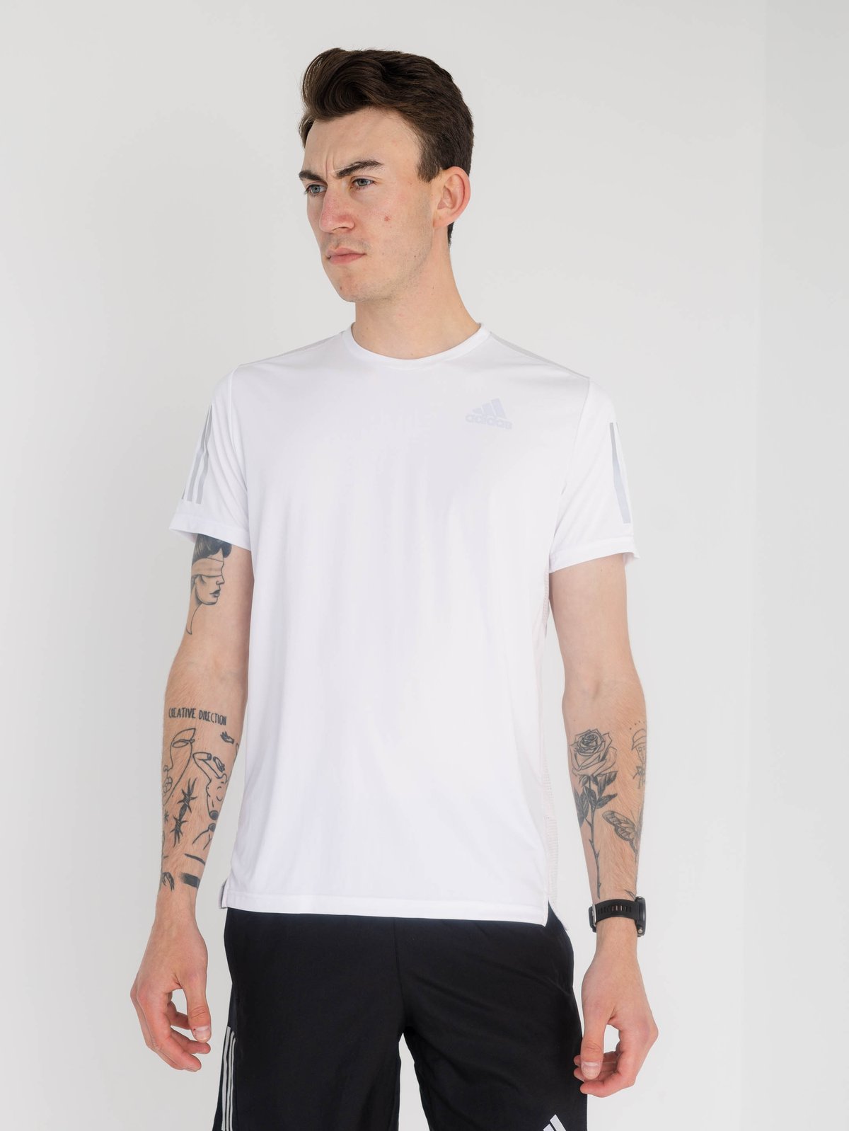 adidas Own The Run Tee White/refsil