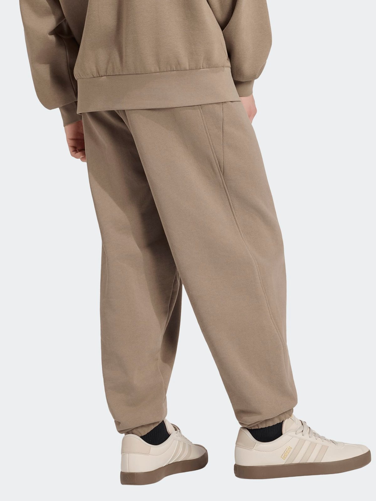adidas Kit Small Logo Regular Cuffed Pants Beige