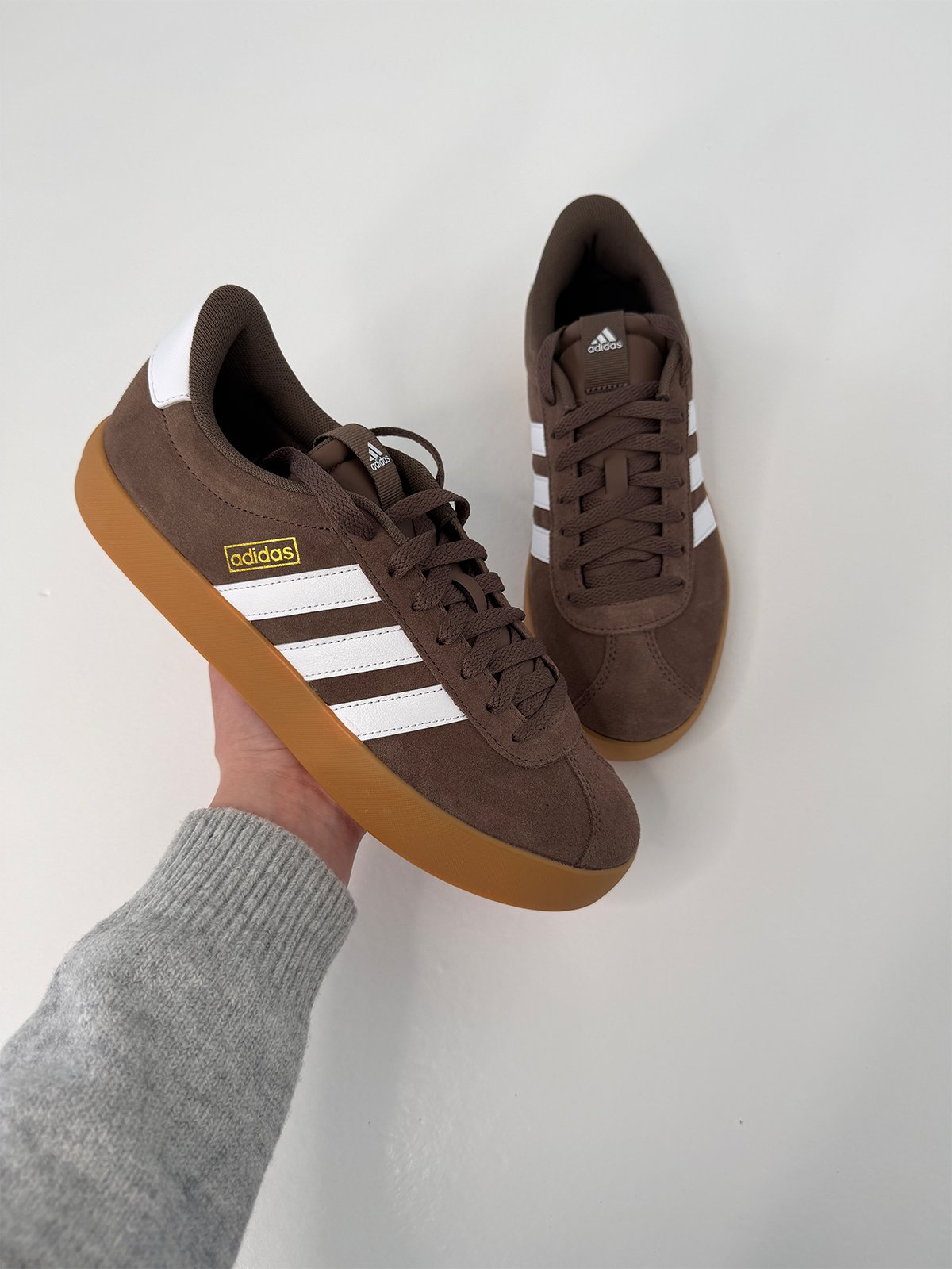 adidas VL Court 3.0 Earth Strata / Cloud White / Gold Metallic