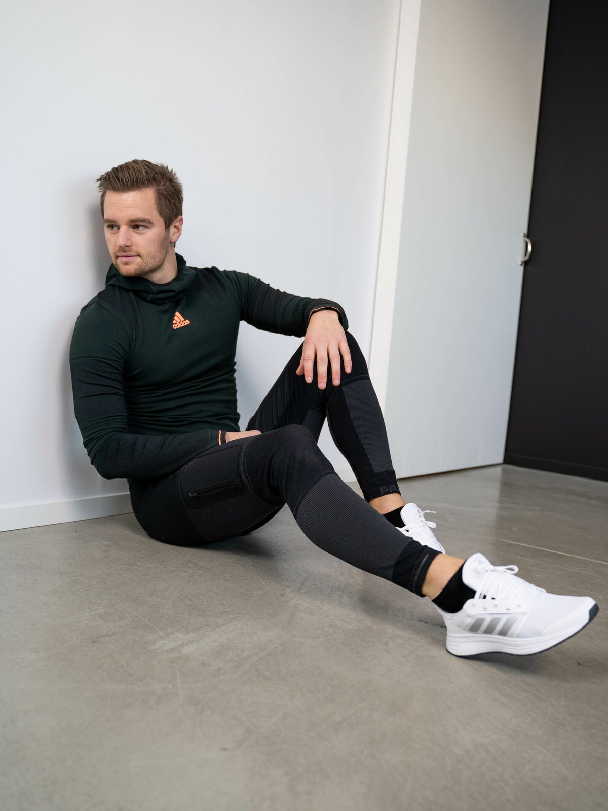 adidas X-CITY Long Sleeve Shadow Green / Black