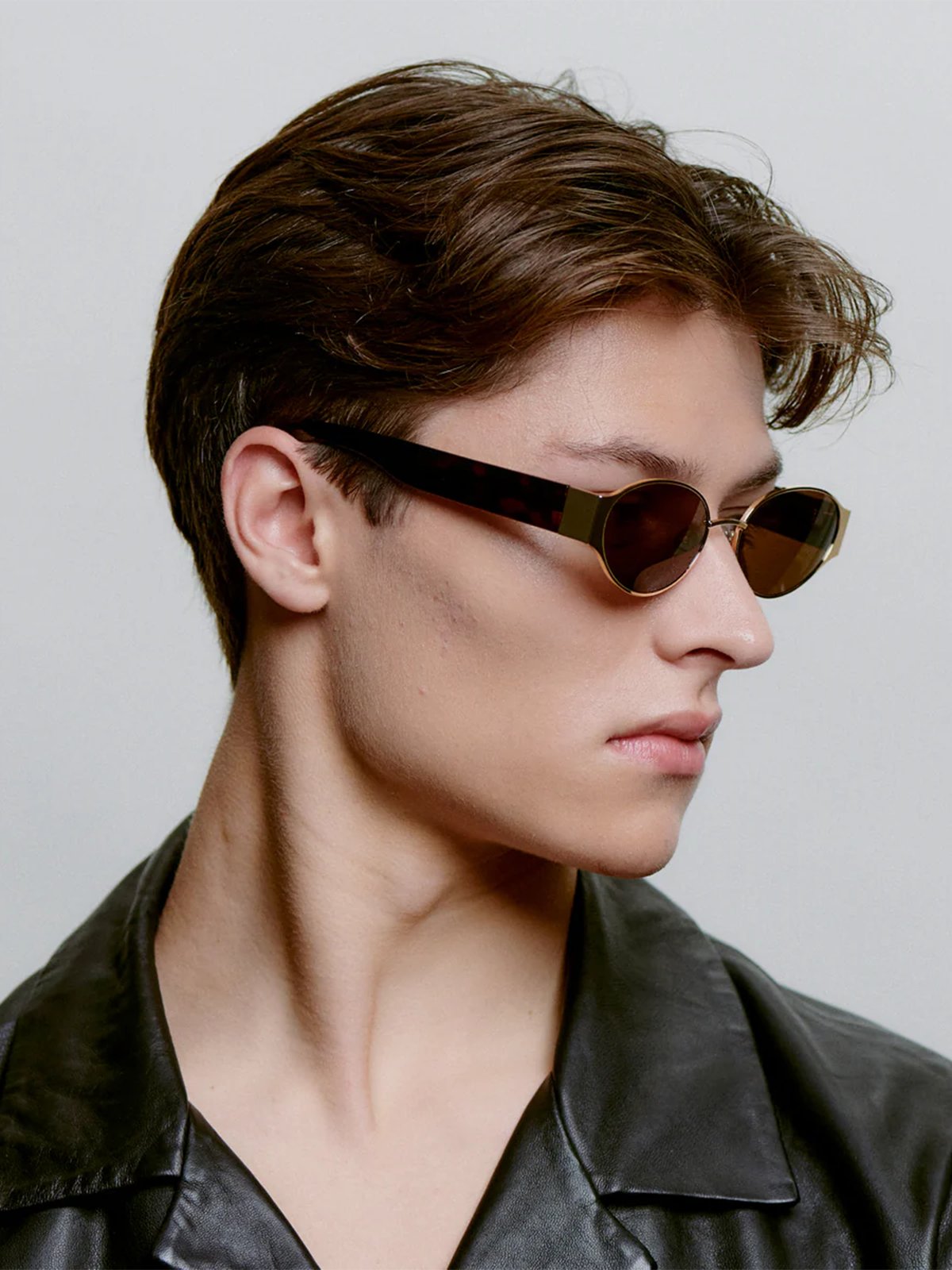 A. KJÆRBEDE Bella Gold Demi Tortoise