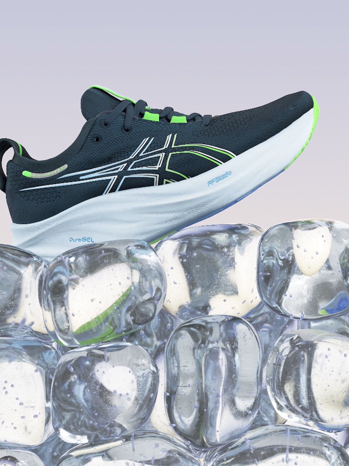 ASICS Gel-Nimbus 26 French Blue / Electric Lime