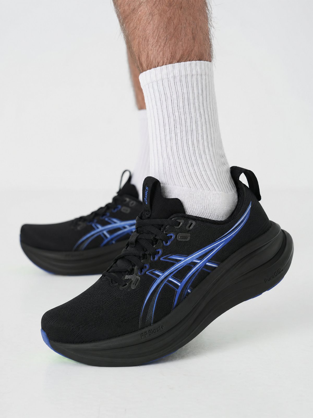 ASICS Gel-Nimbus 28 Black / Neon Blue