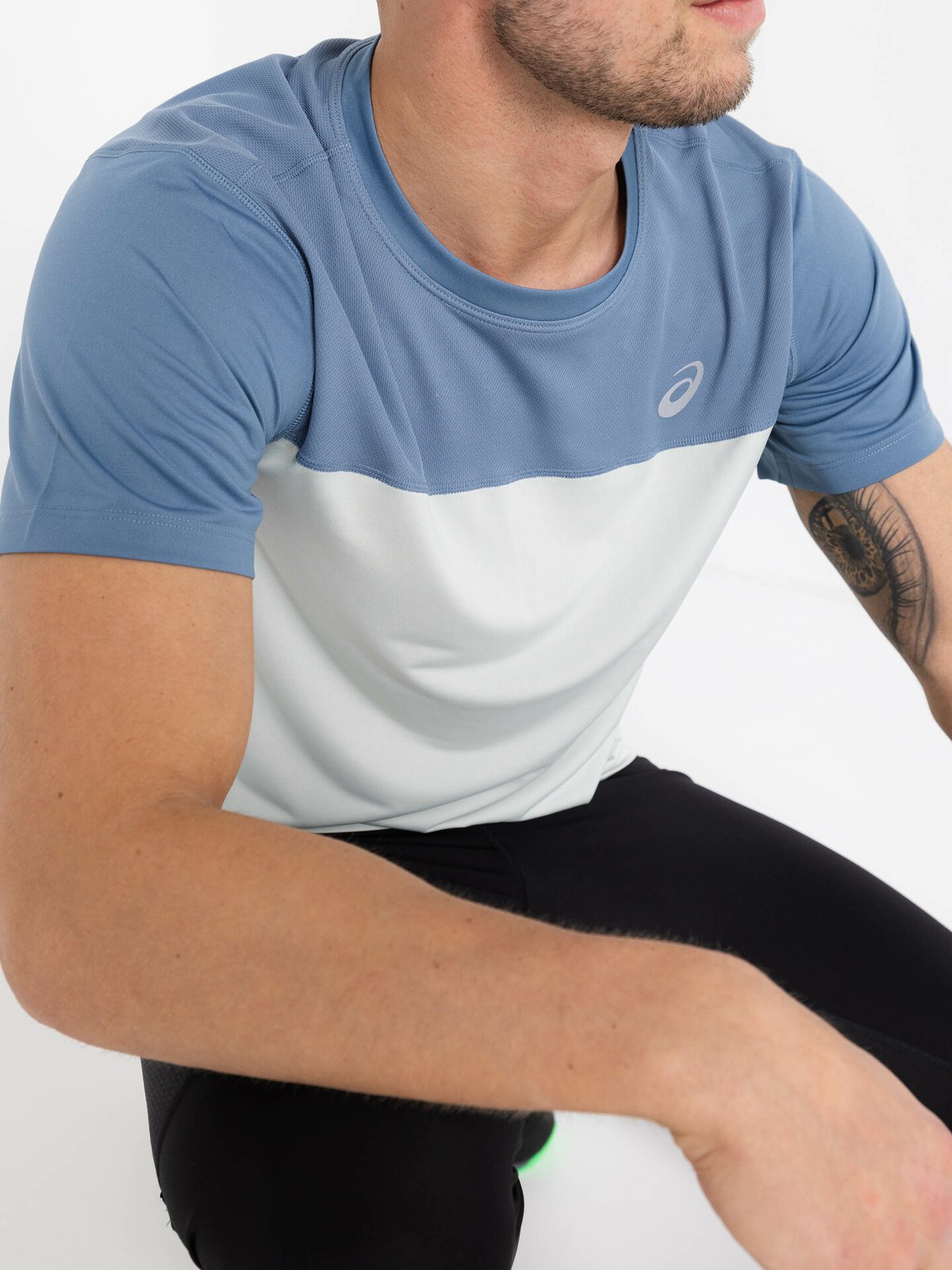 ASICS Race Short Sleeved Top Steel Blue/Light Sage
