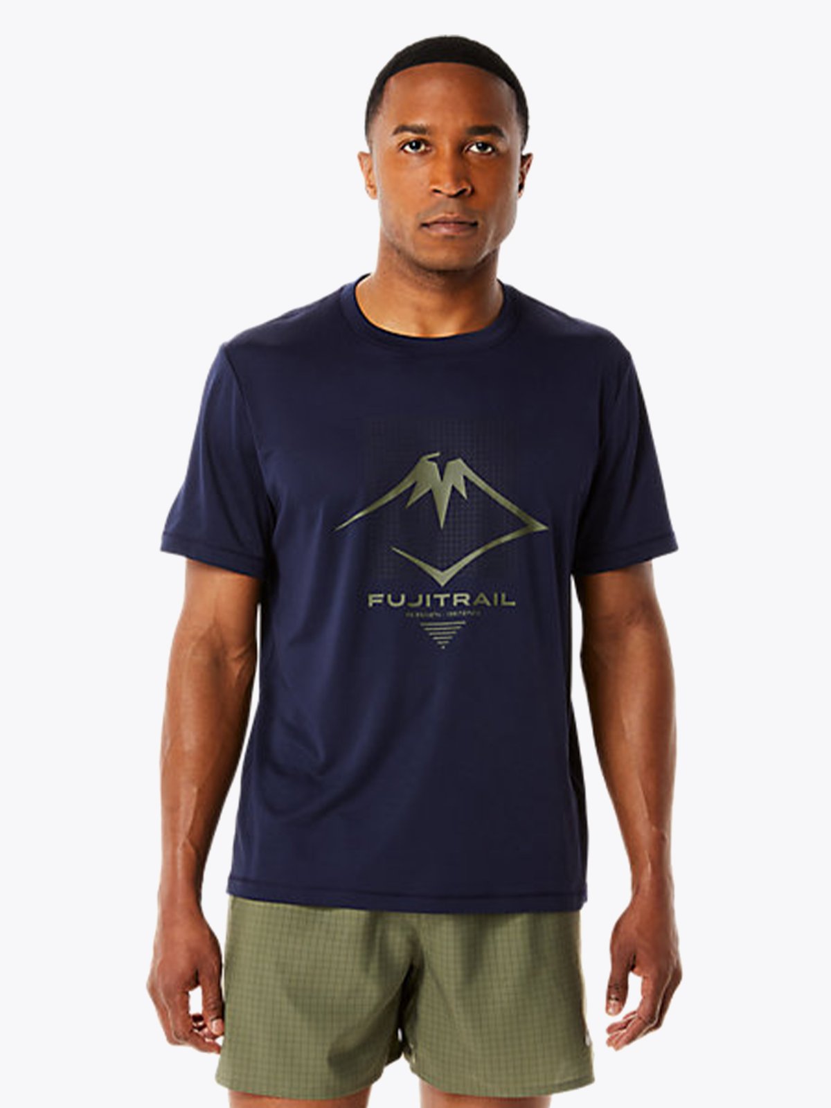 ASICS Fujitrail Logo Short Sleeve Top Midnight