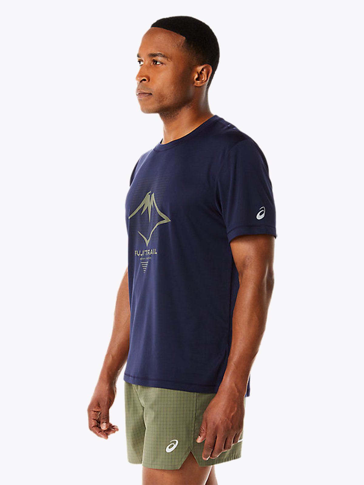 ASICS Fujitrail Logo Short Sleeve Top Midnight
