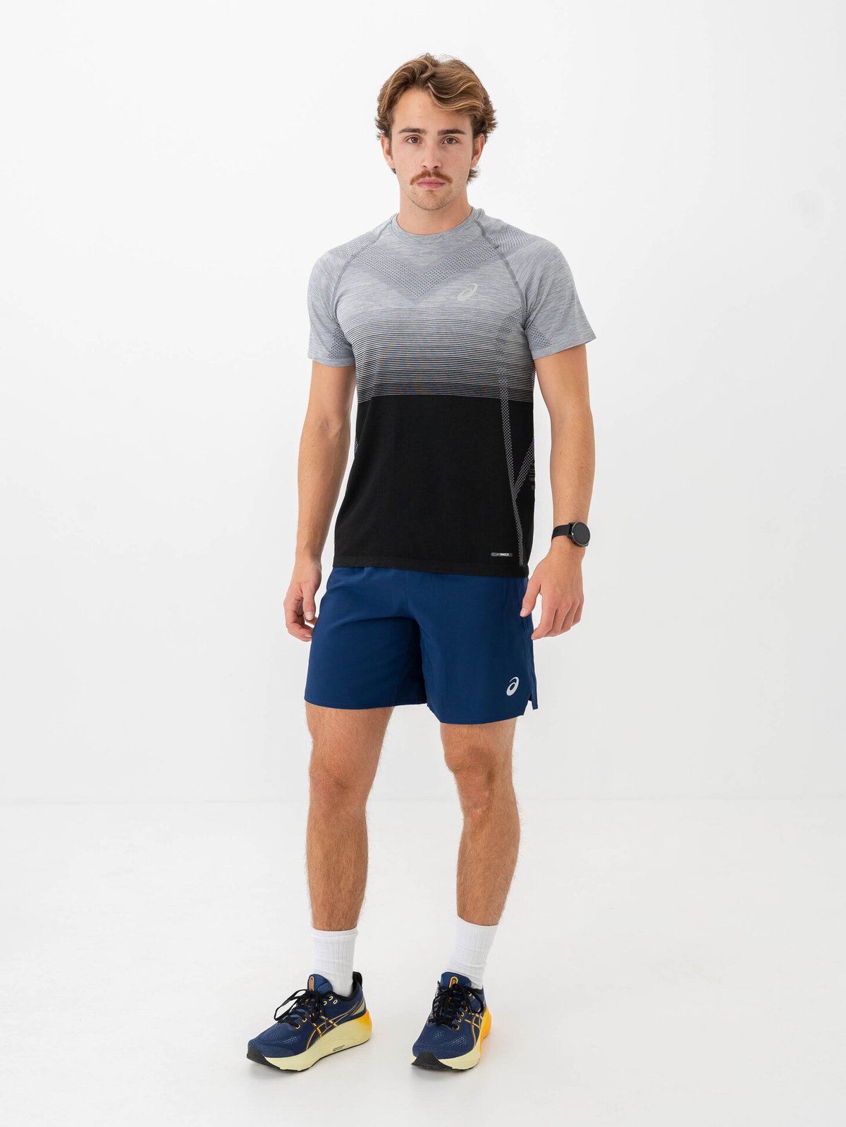 ASICS Seamless Short Sleeve Top Performance Black/Carrier Grey