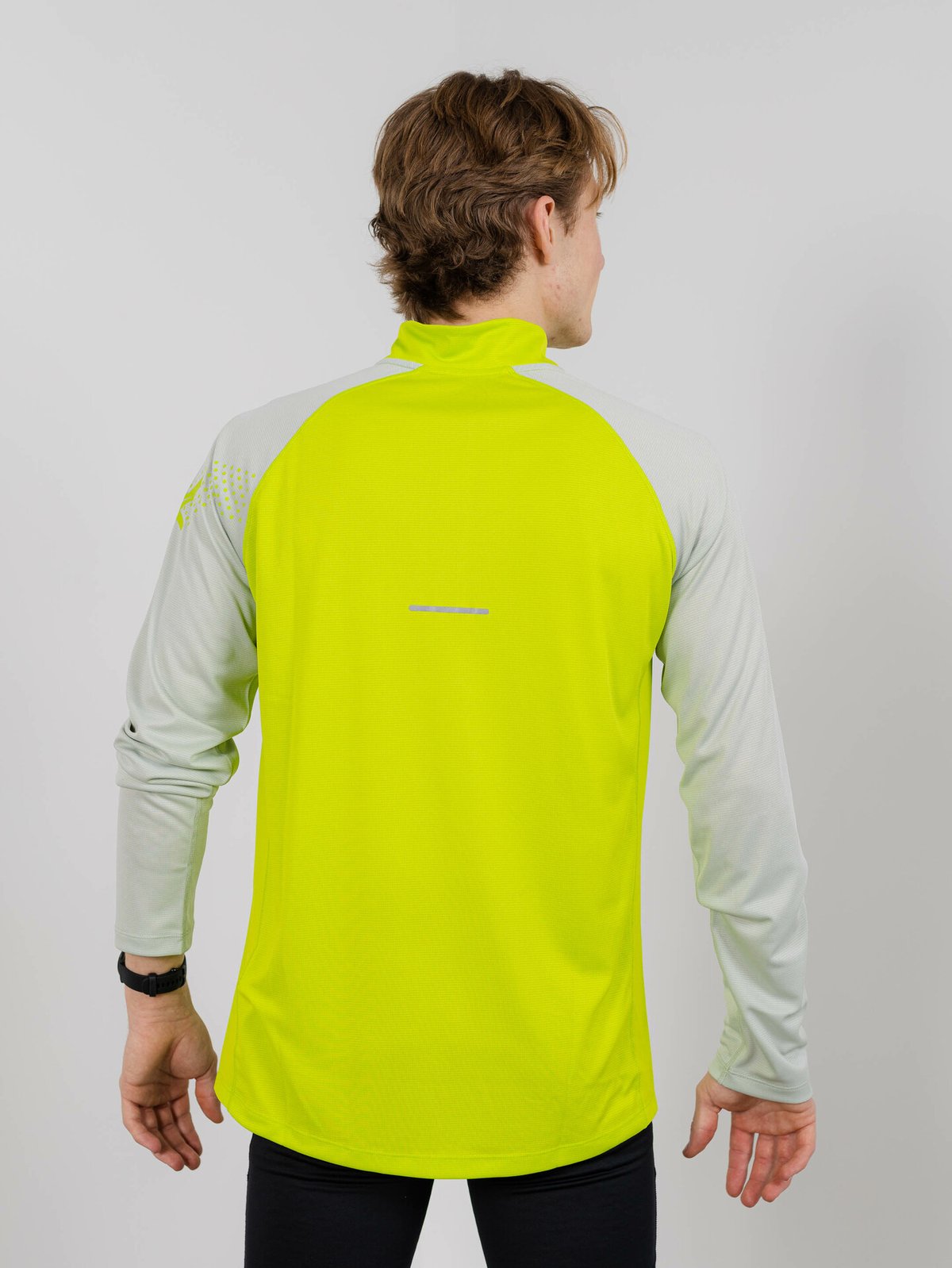 ASICS Icon Long Sleeve 1/2 Zip Lime Zest/Light Sage