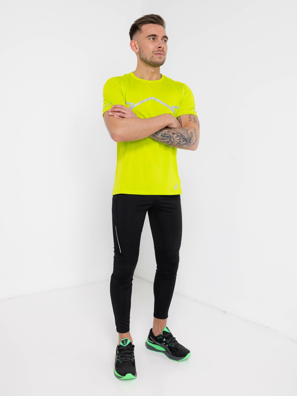 ASICS Lite-Show Short Sleeve Top Lime Zest