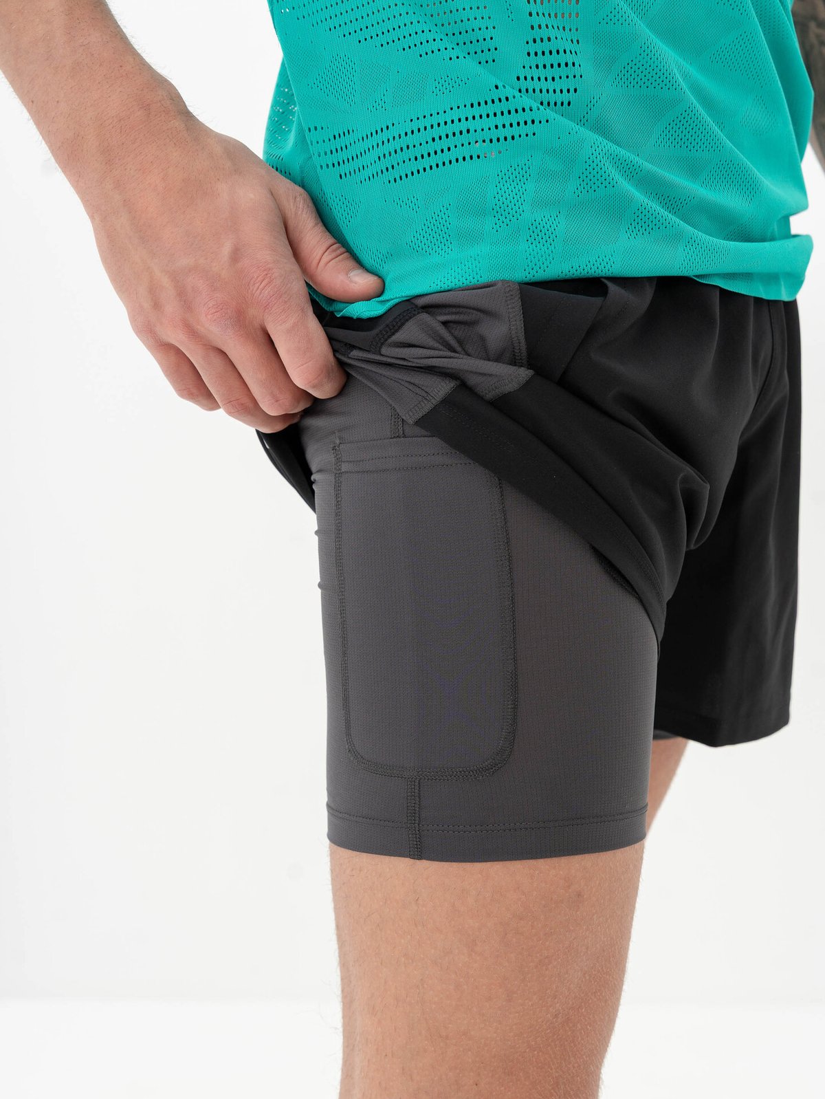 ASICS Road 2n1 5in Shorts Performance Black / Graphite Grey