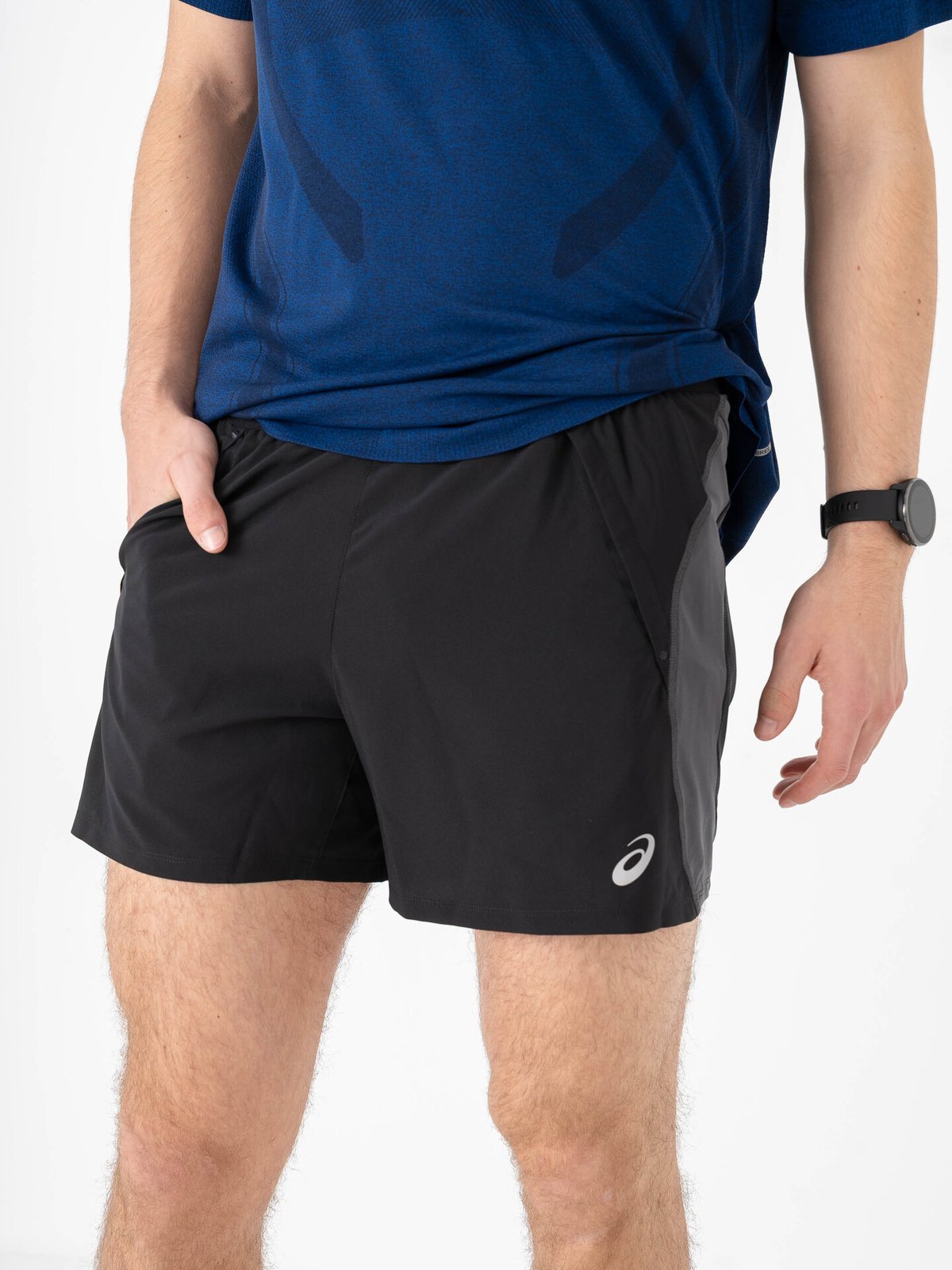 ASICS Road 5in Shorts Performance Black/ Graphite Grey