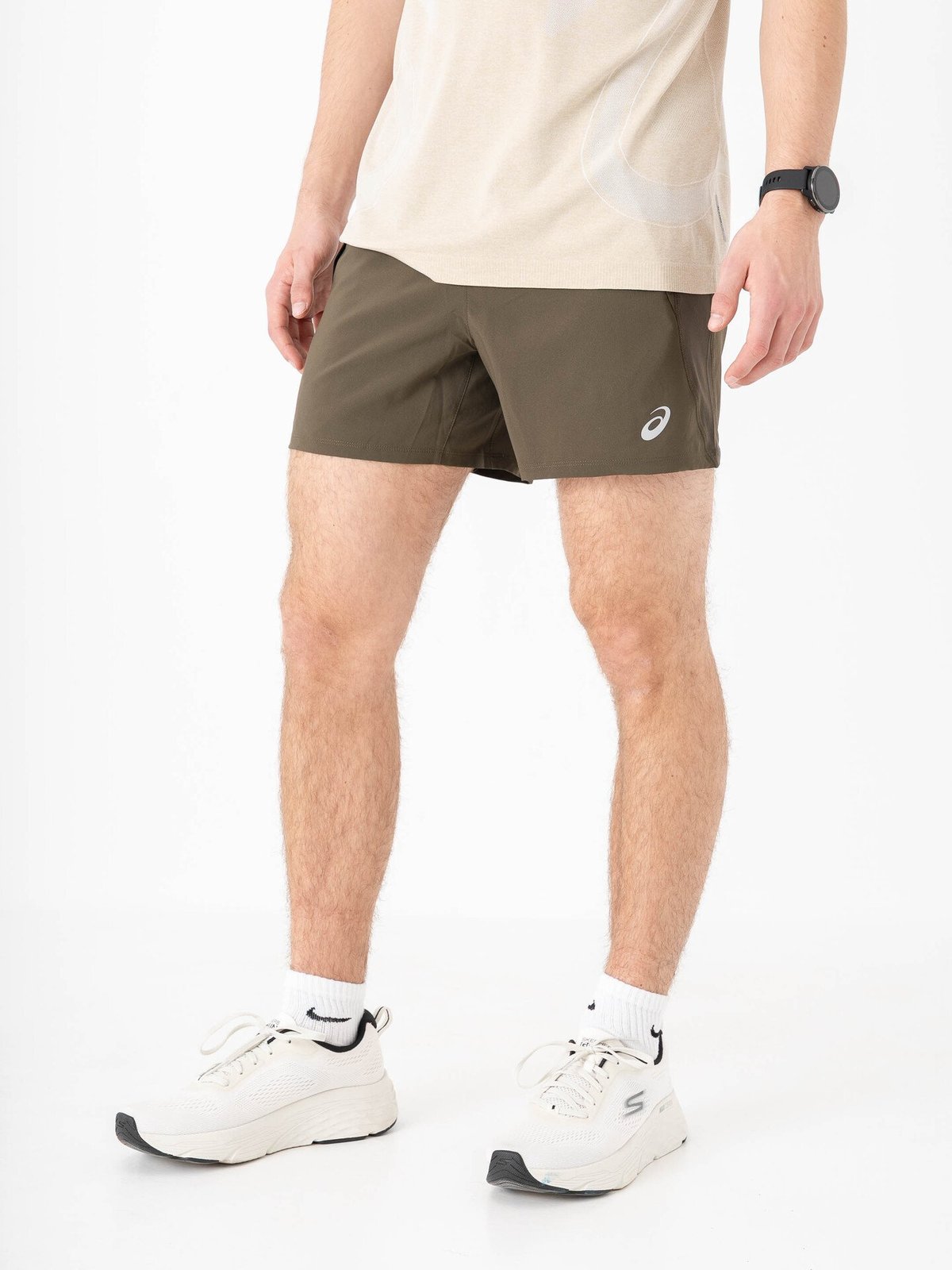 ASICS Road 5in Shorts Brown Stone