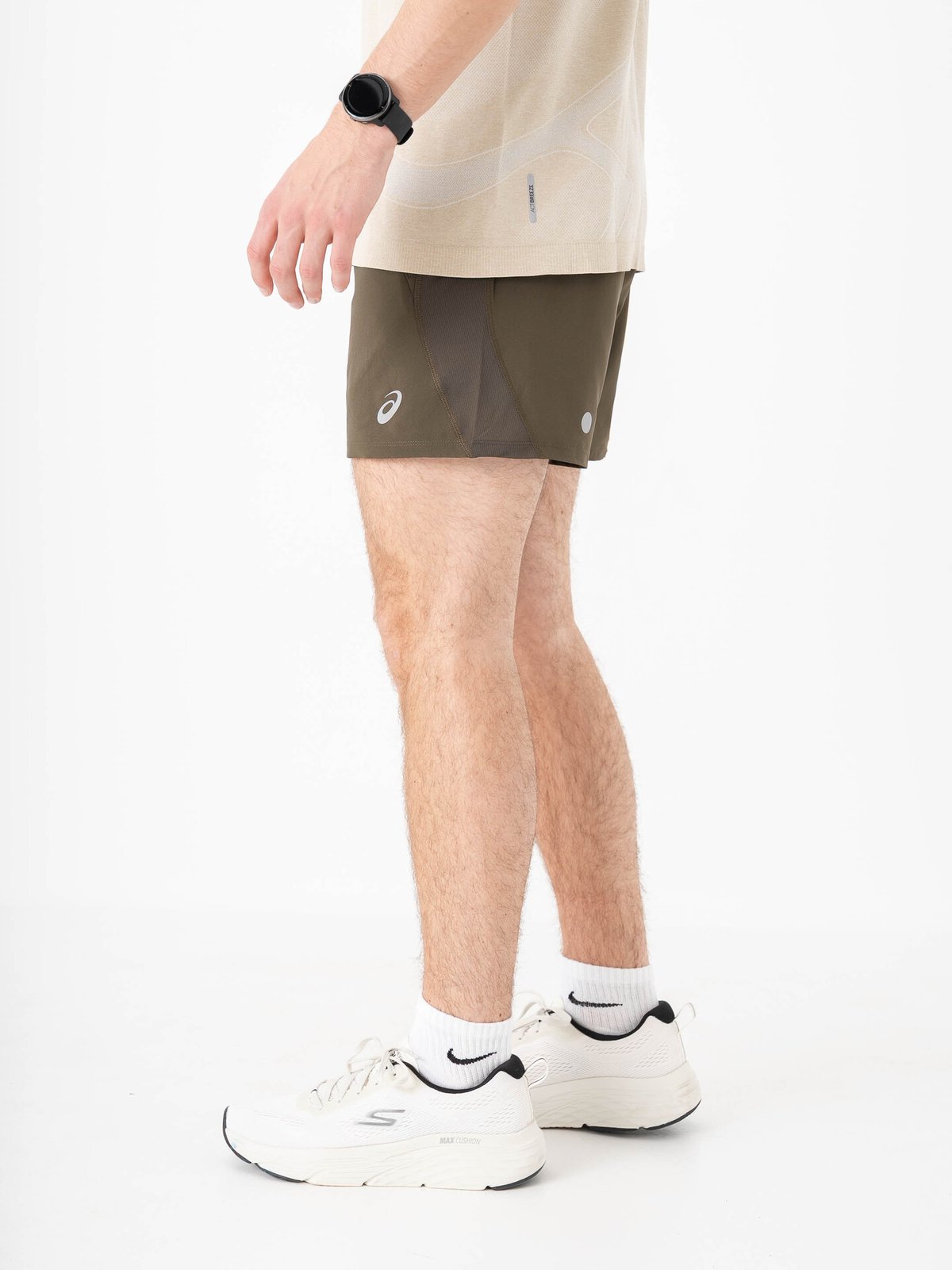 ASICS Road 5in Shorts Brown Stone