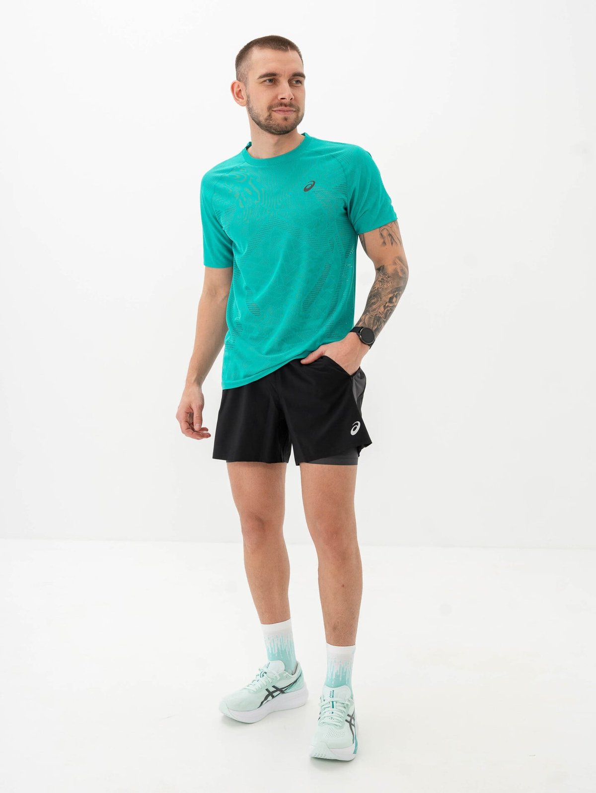 ASICS Metarun Short Sleeve Top Wave Teal