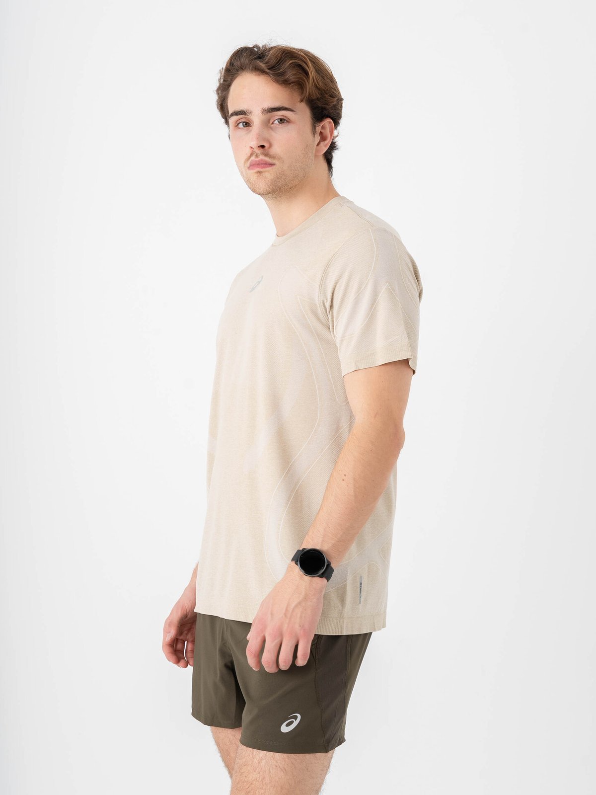 ASICS Road Seamless Short Sleeve Top Cream