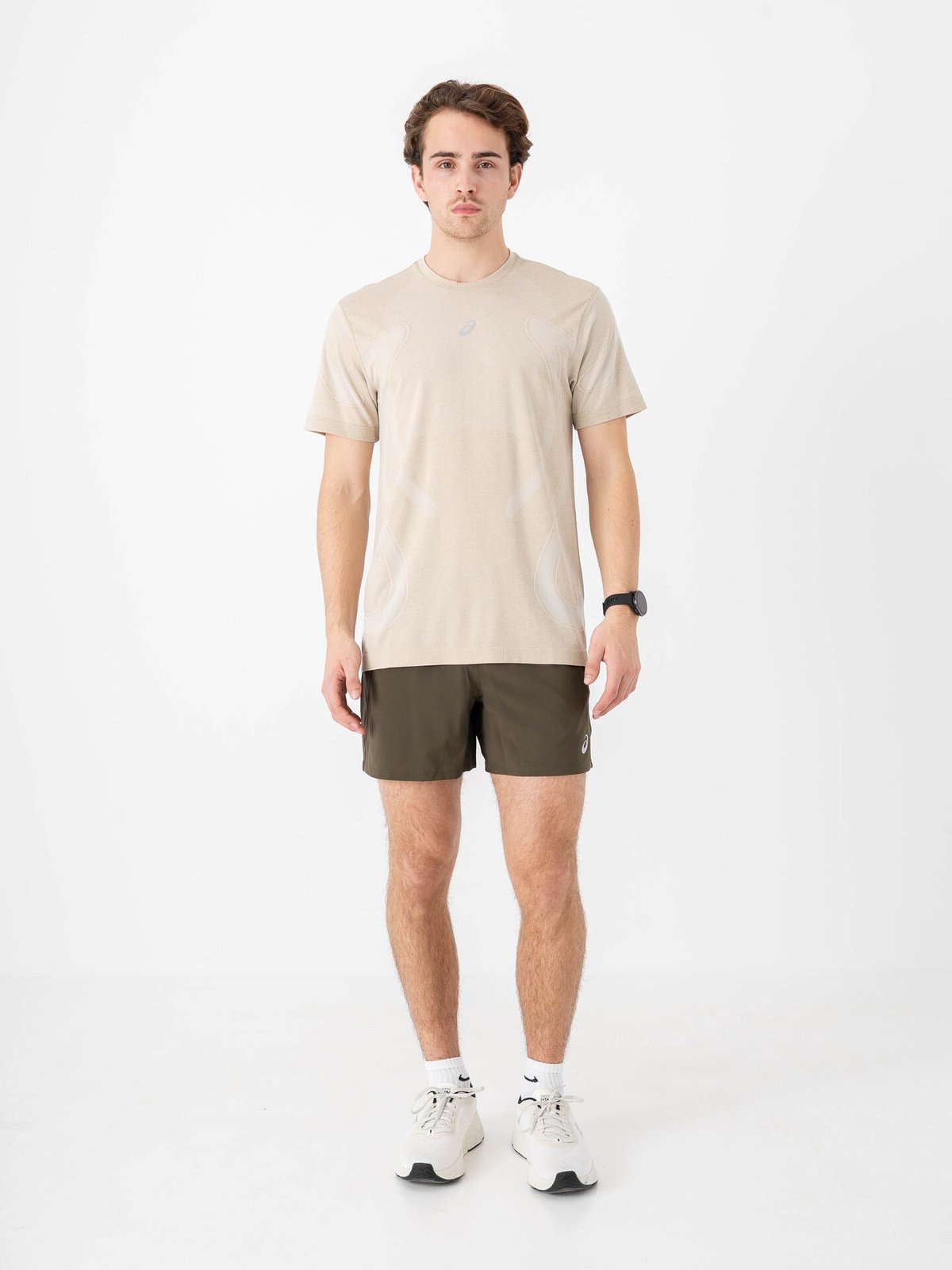 ASICS Road Seamless Short Sleeve Top Cream