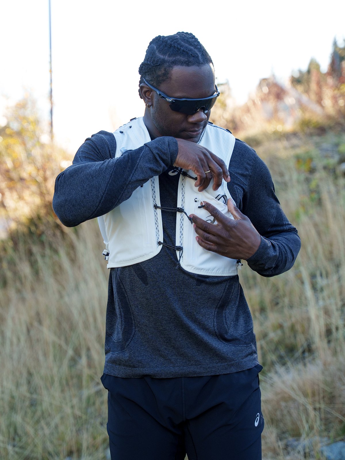 ASICS Fujitrail Vest Cream