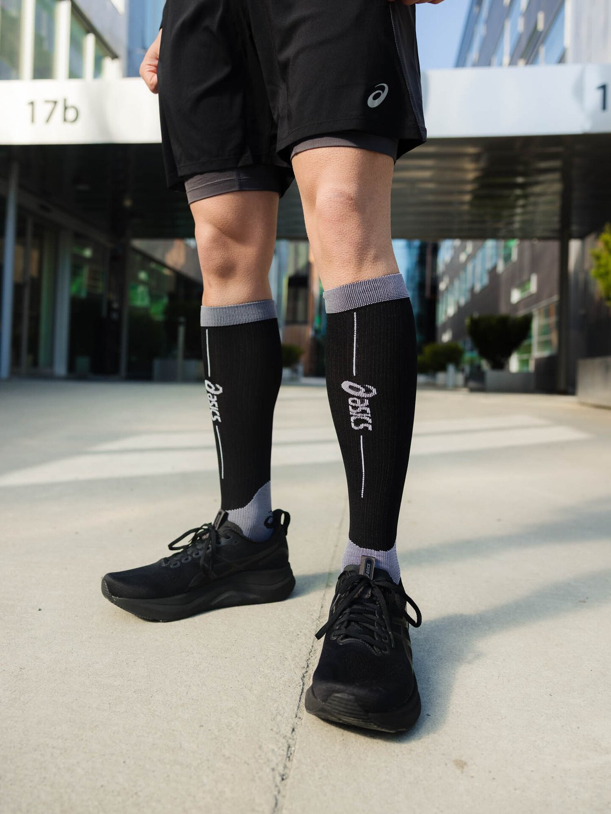 ASICS Performance Run Compression Sock Performance Black