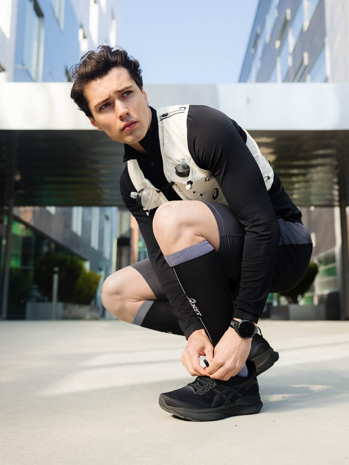 ASICS Performance Run Compression Sock Performance Black