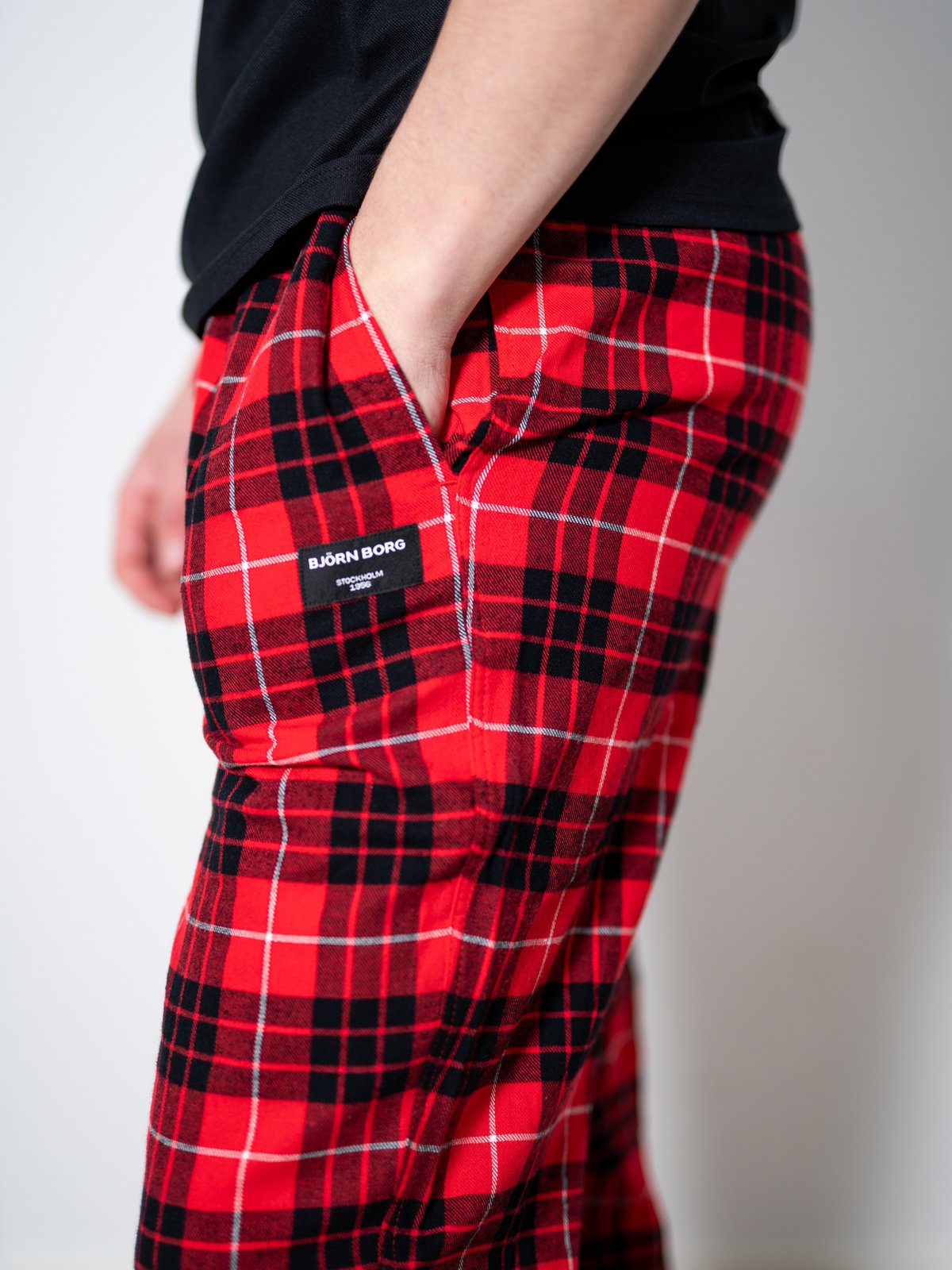 Björn Borg Core Pyjama Pants Black, Red