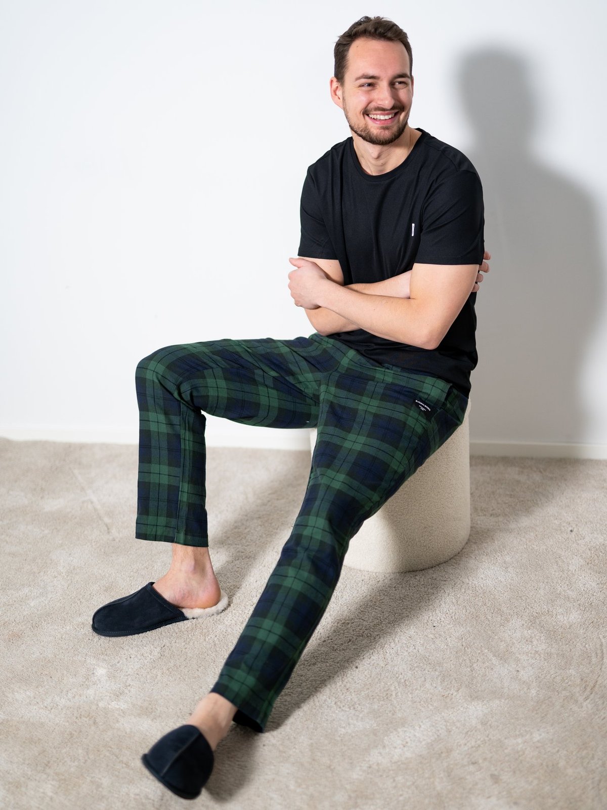 Björn Borg Core Pyjama Pants Green, Navy Blue