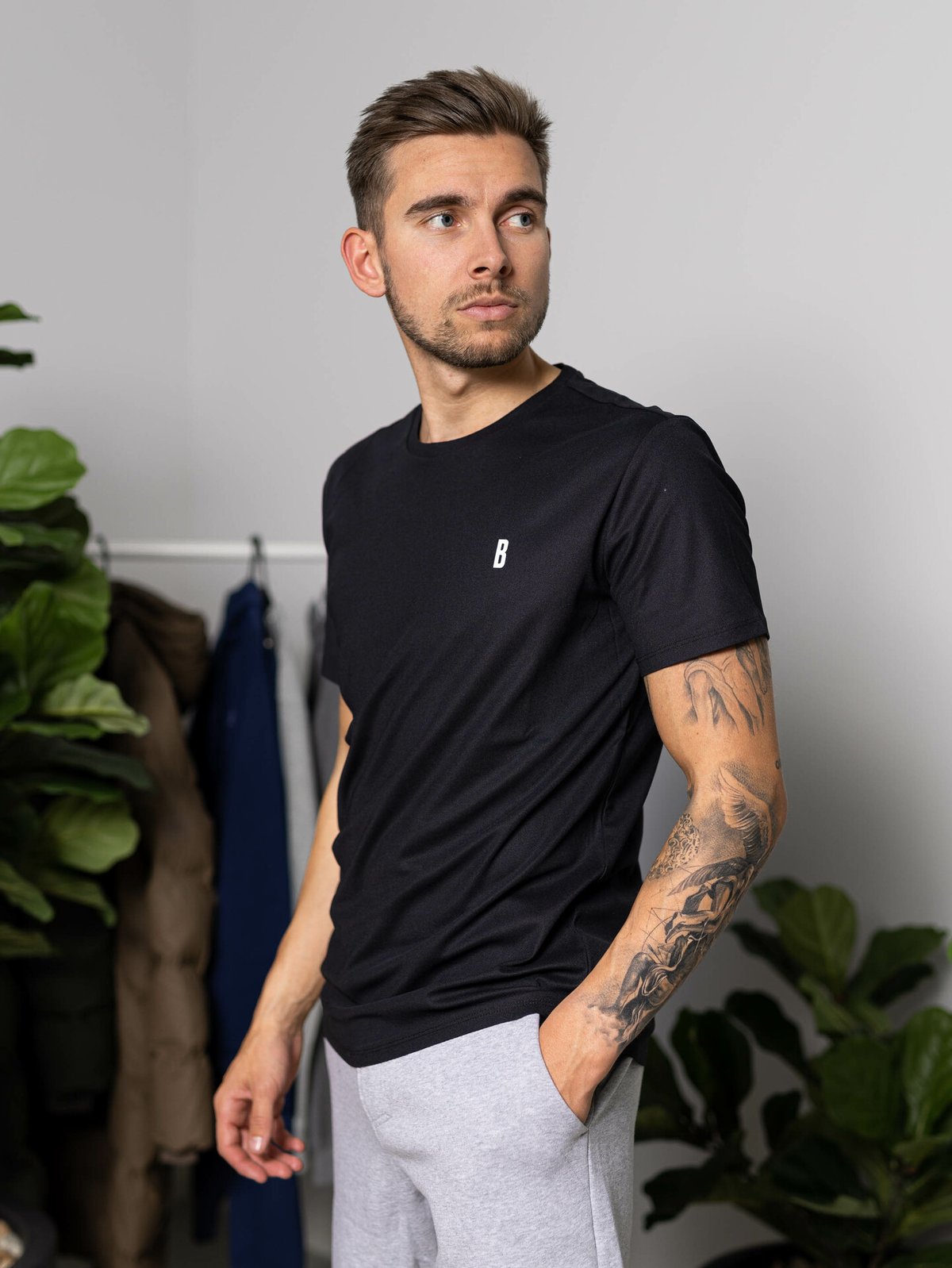 Björn Borg Ace T-Shirt Stripe Black Beauty