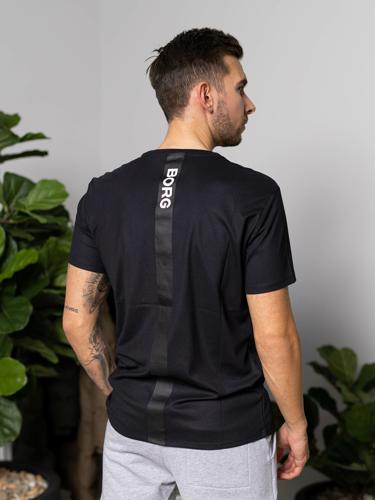 Björn Borg Ace T-Shirt Stripe Black Beauty