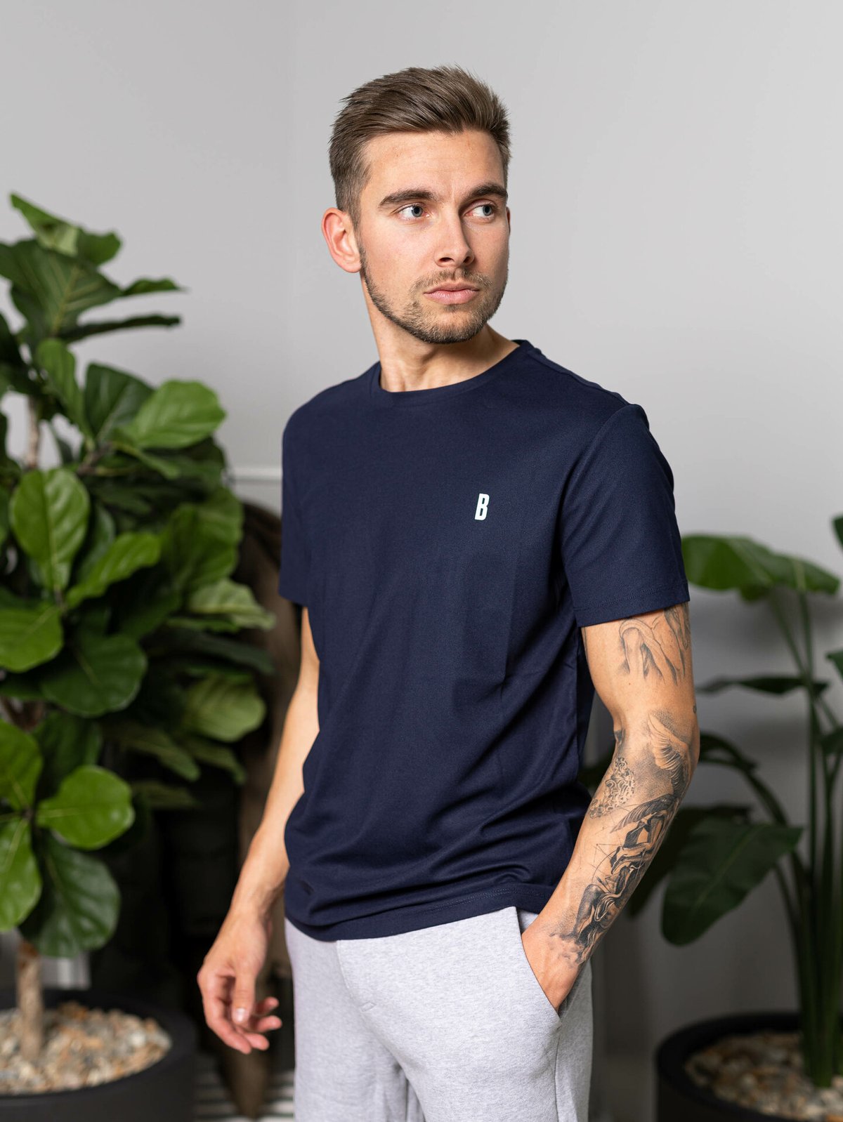 Björn Borg Ace T-Shirt Stripe Navy