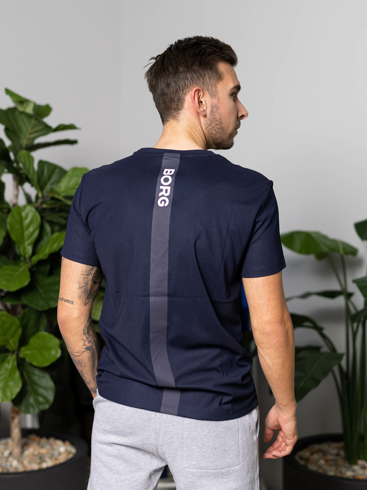 Björn Borg Ace T-Shirt Stripe Navy