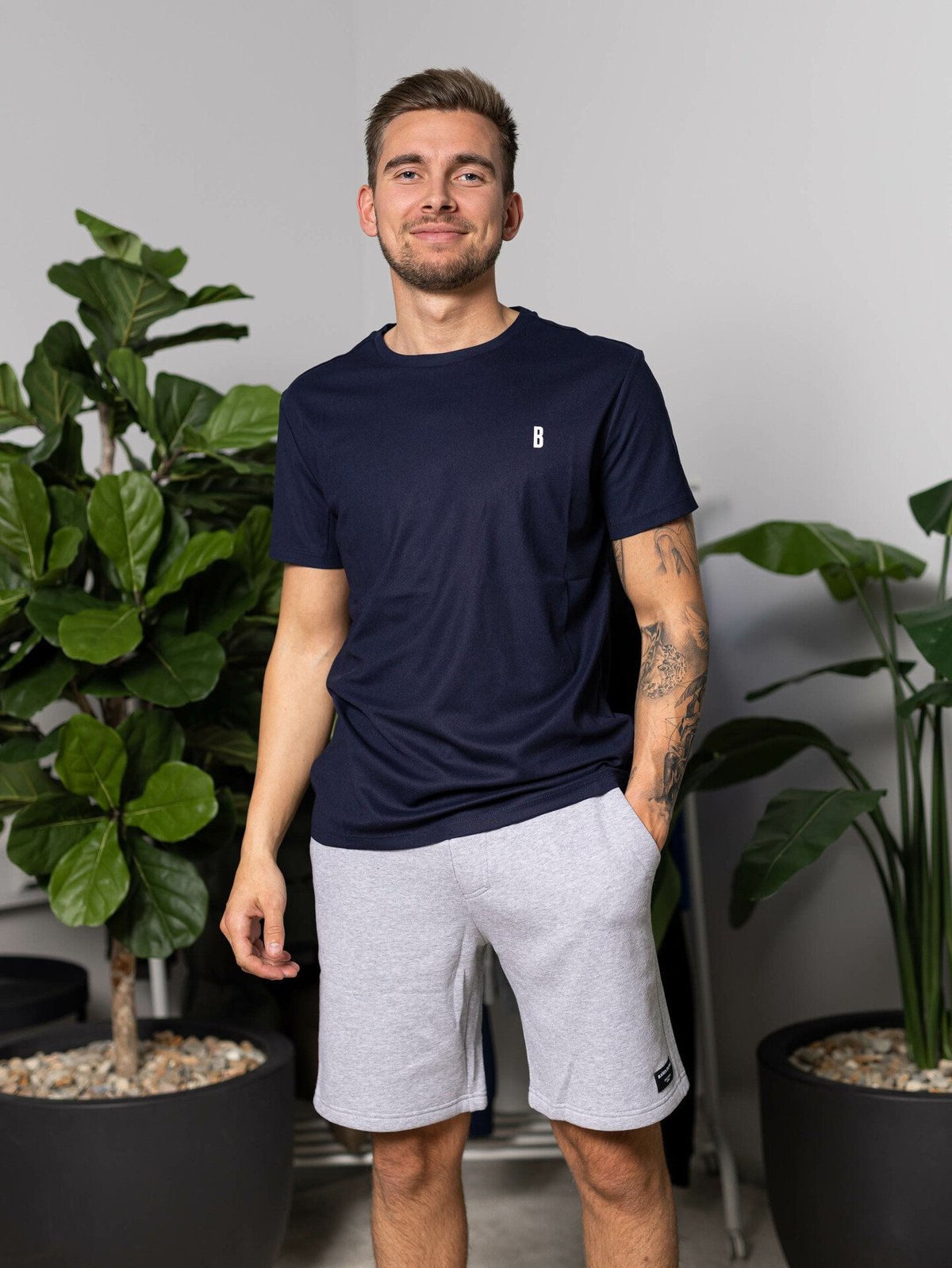 Björn Borg Ace T-Shirt Stripe Navy