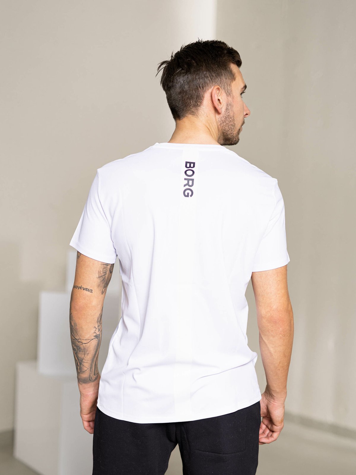 Björn Borg Ace T-Shirt Stripe Brilliant White