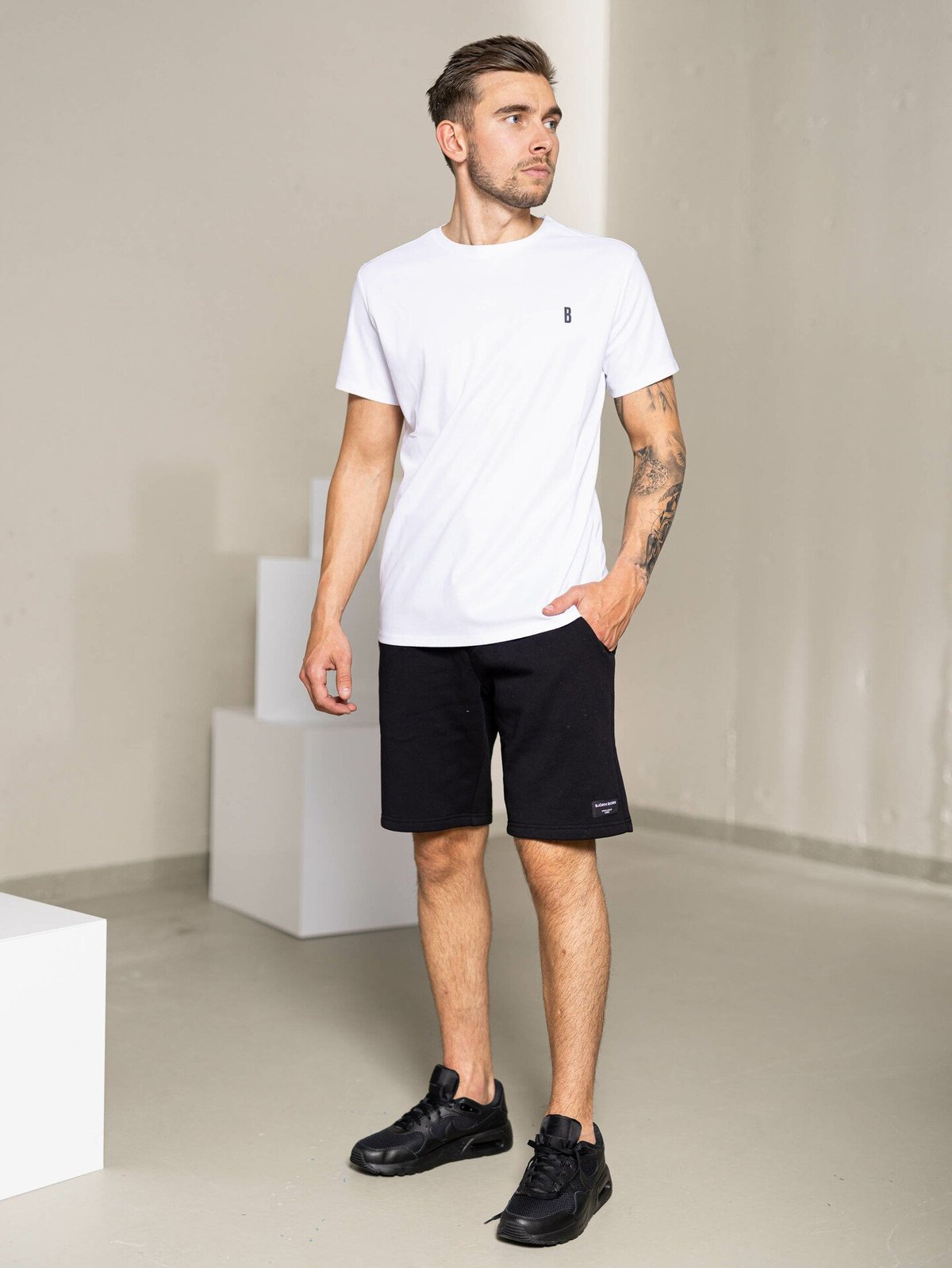 Björn Borg Ace T-Shirt Stripe Brilliant White