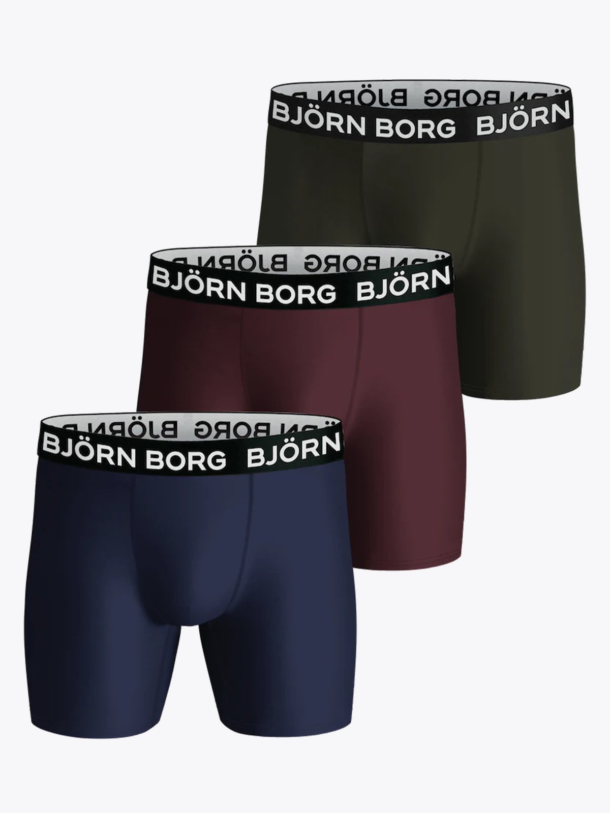Björn Borg Performance Boxer 3p Blue, Green, Red