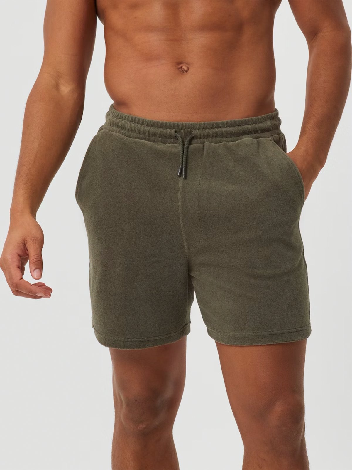 Björn Borg Borg Toweling Pool Shorts - Grønn Beetle