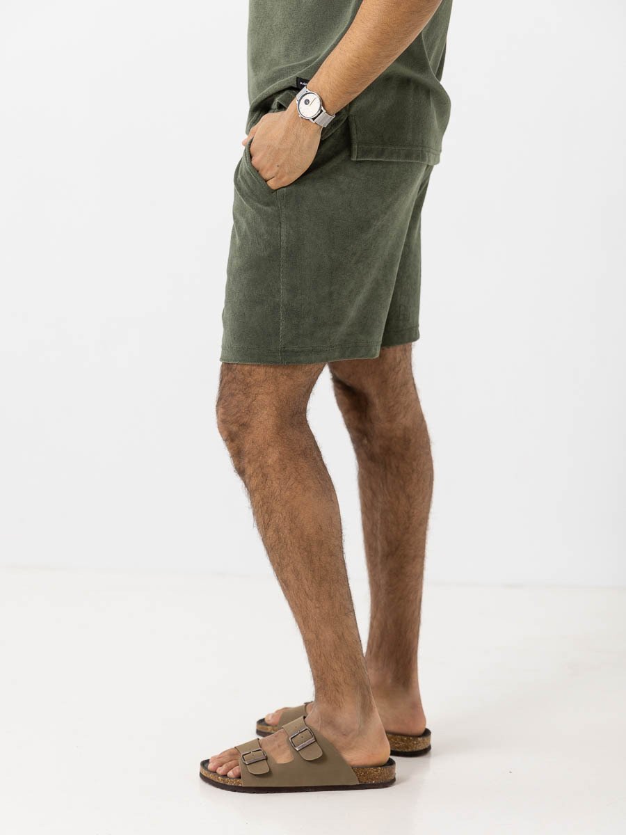 Björn Borg Borg Toweling Pool Shorts - Grønn Beetle