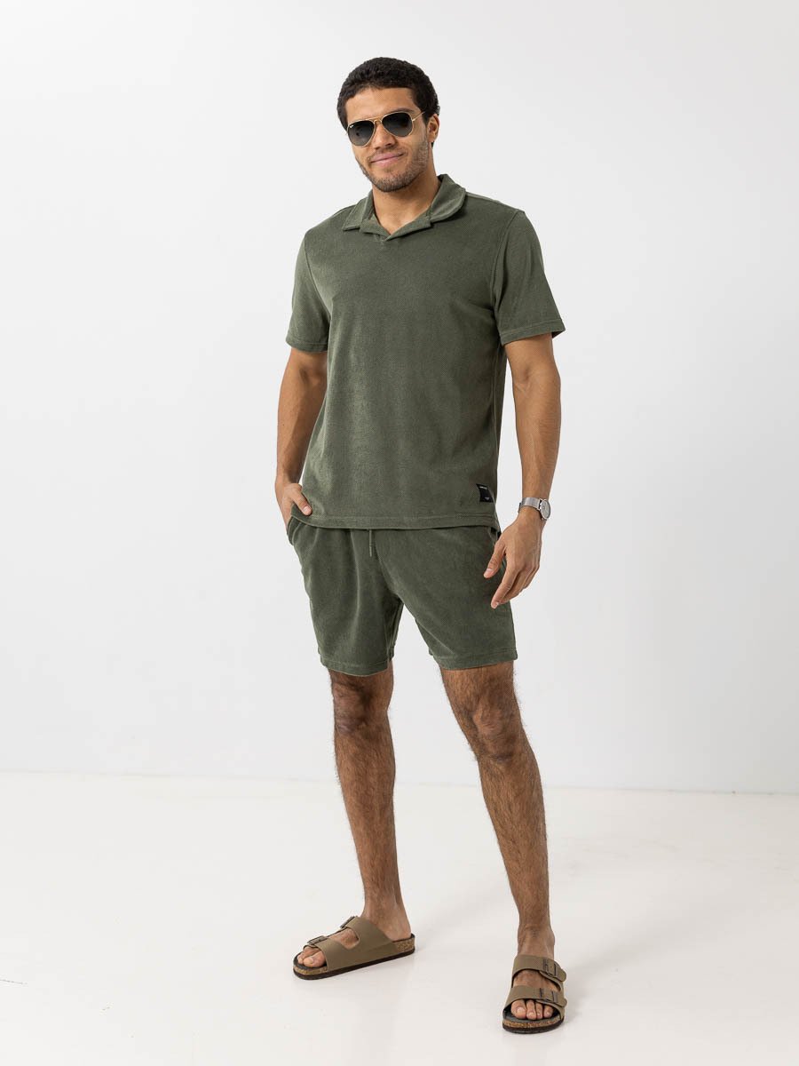 Björn Borg Borg Toweling Pool Shorts - Grønn Beetle