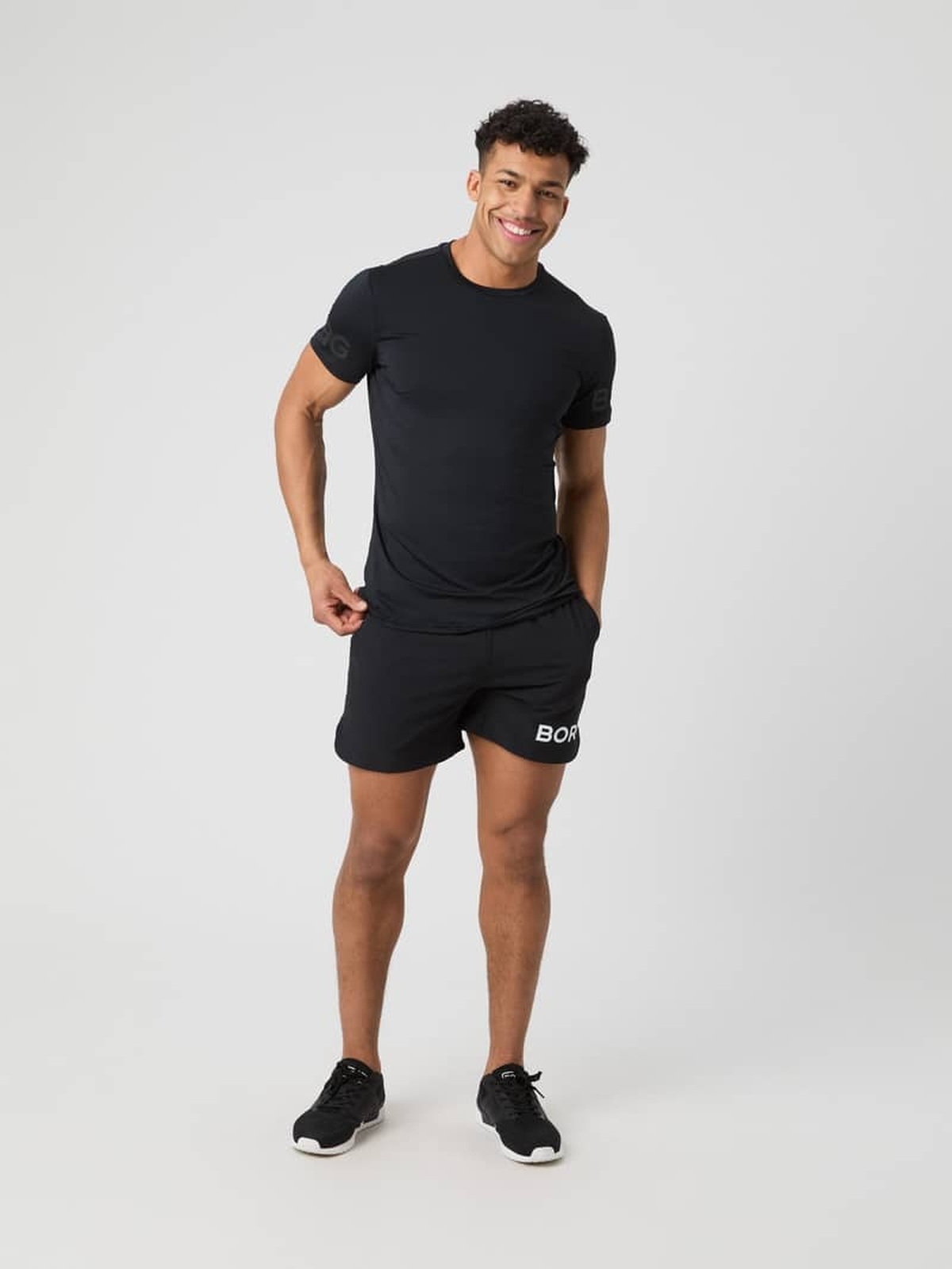 Björn Borg Borg T-Shirt Black Tonal Logo