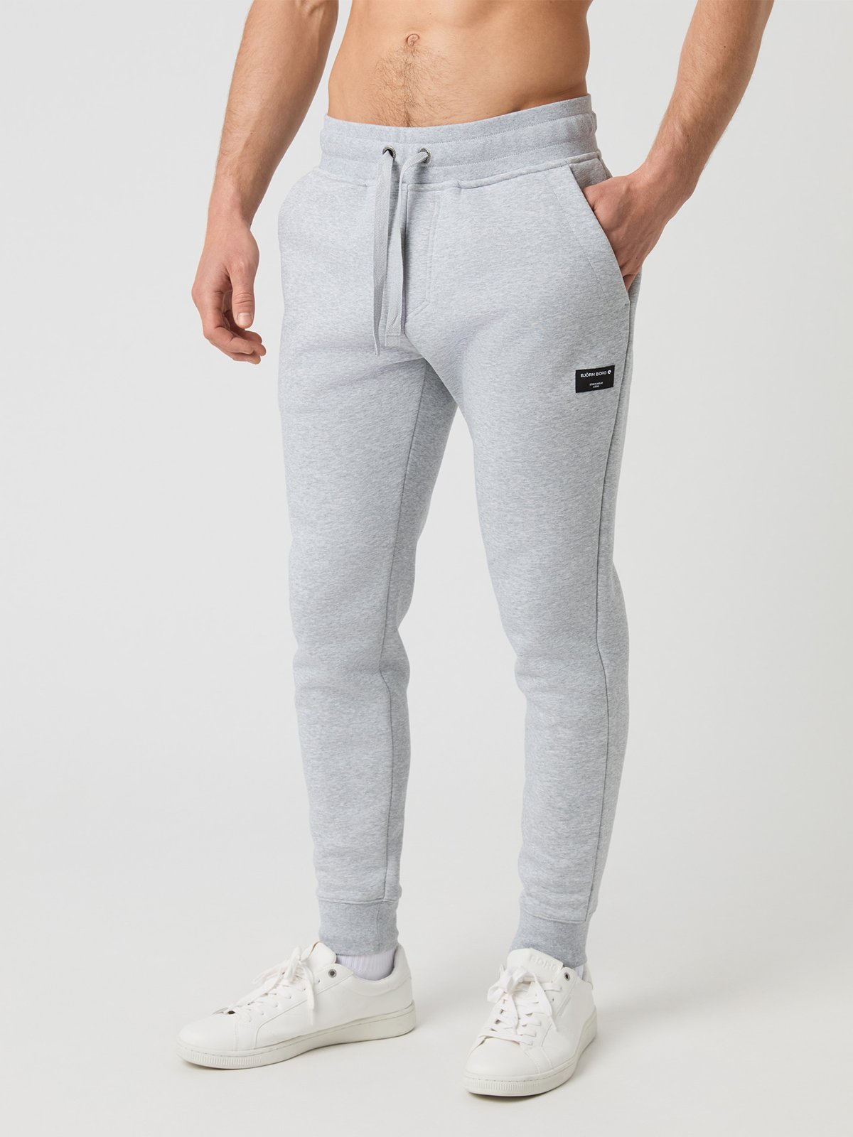 Björn Borg Centre Tapered Sweatpants Light Grey Melange