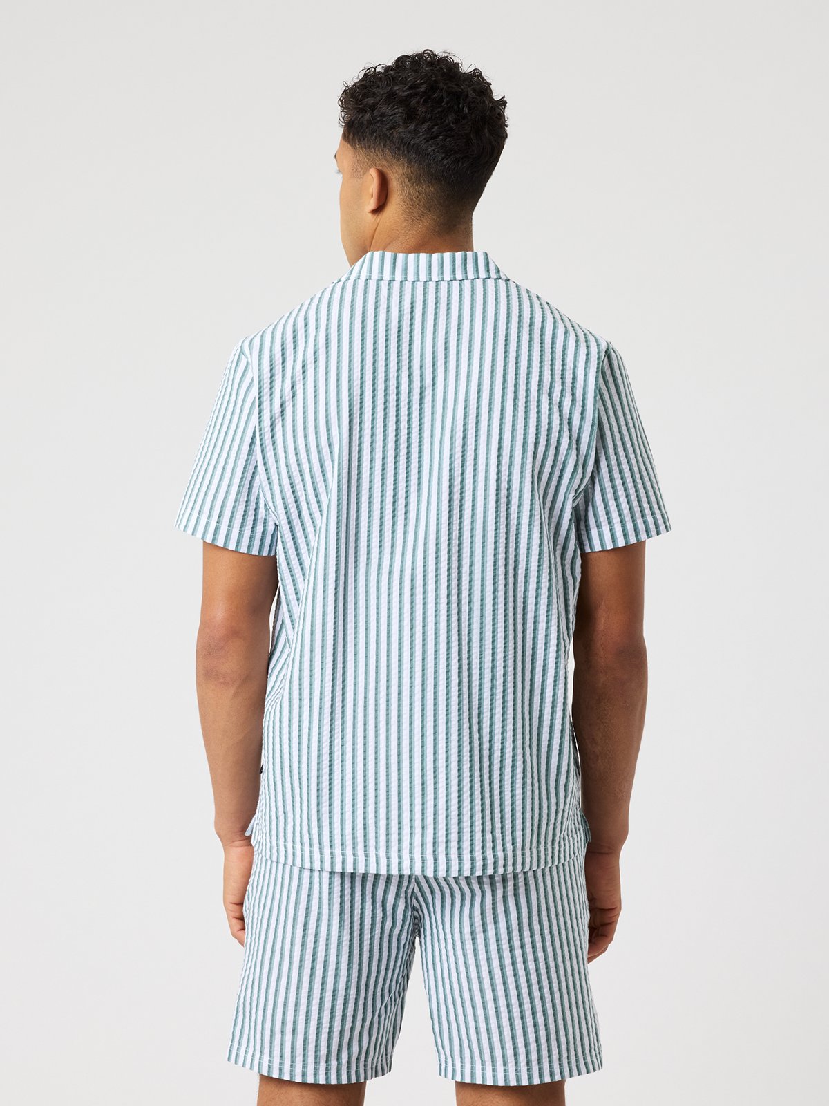 Björn Borg Seersucker Resort Shirt BB 7 Stripe 1