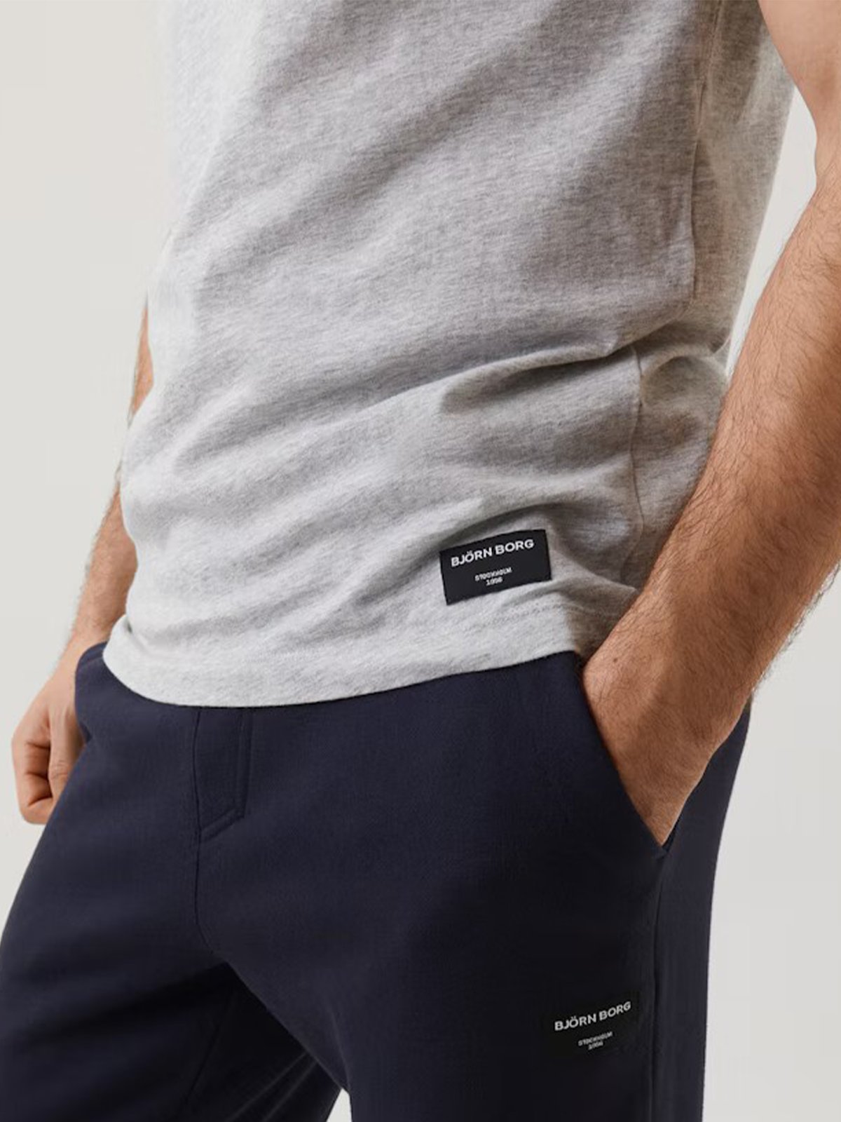 Björn Borg Centre T-Shirt Light Grey Melange