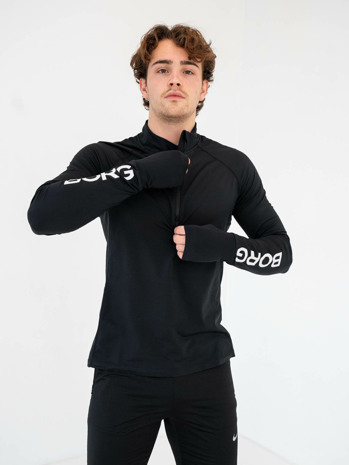 Björn Borg Borg Midlayer Half Zip Black