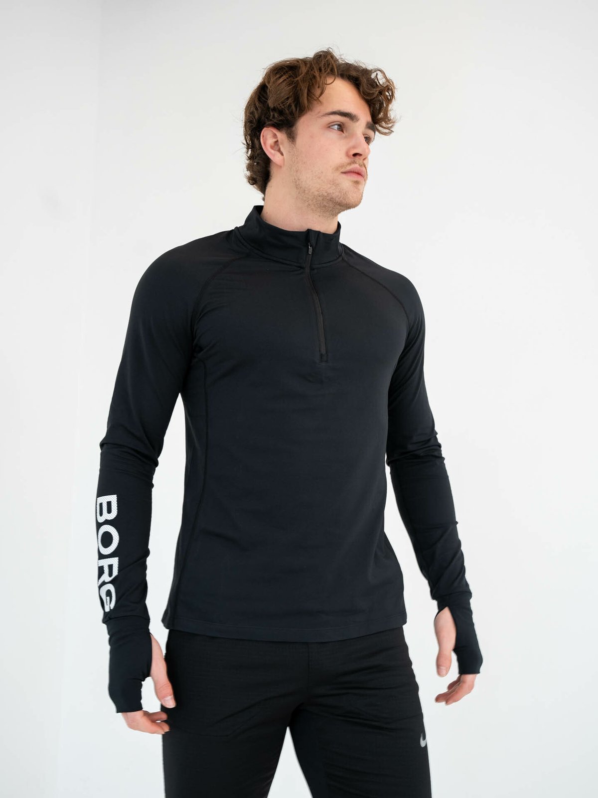 Björn Borg Borg Midlayer Half Zip Black