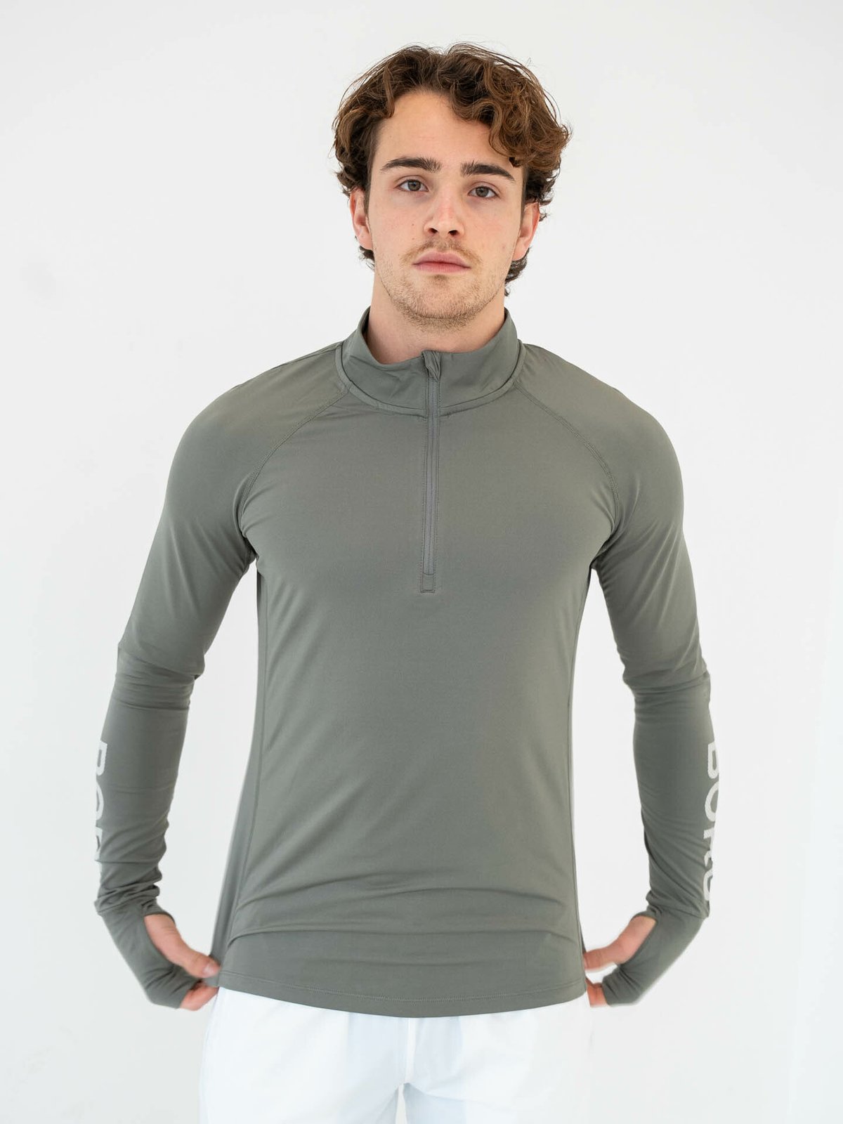 Björn Borg Borg Midlayer Half Zip Castor grey