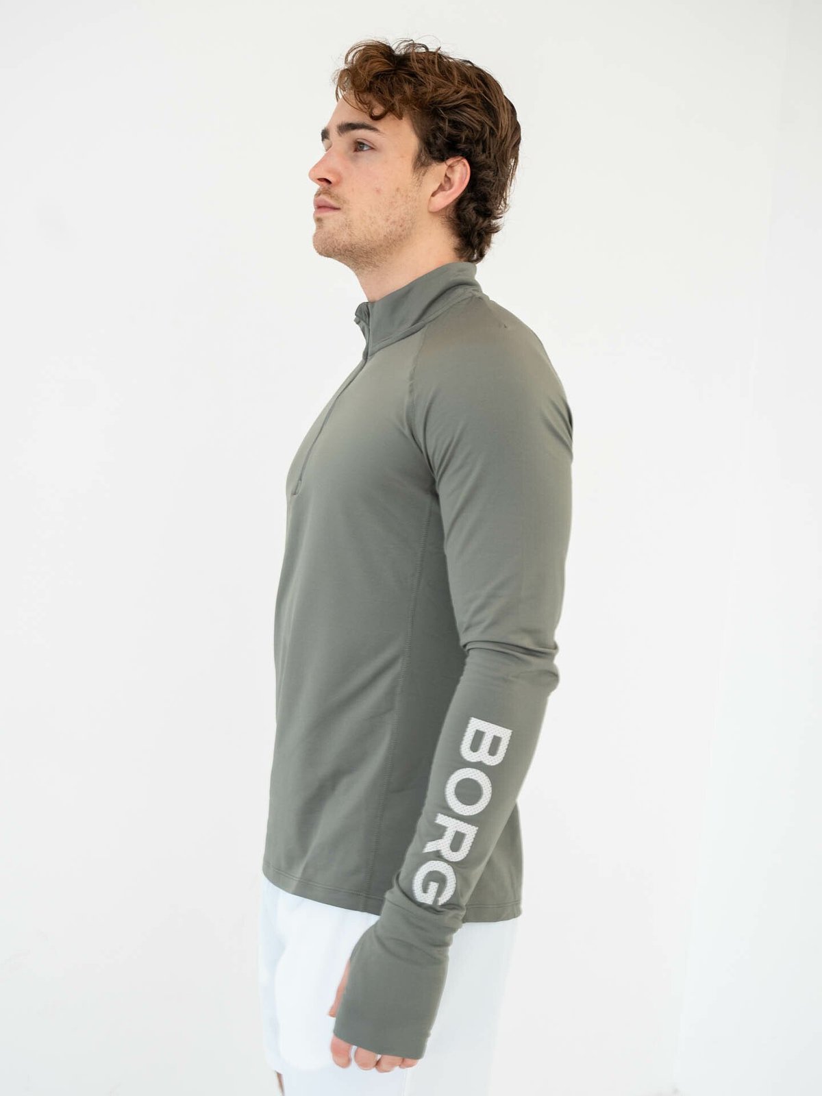Björn Borg Borg Midlayer Half Zip Castor grey