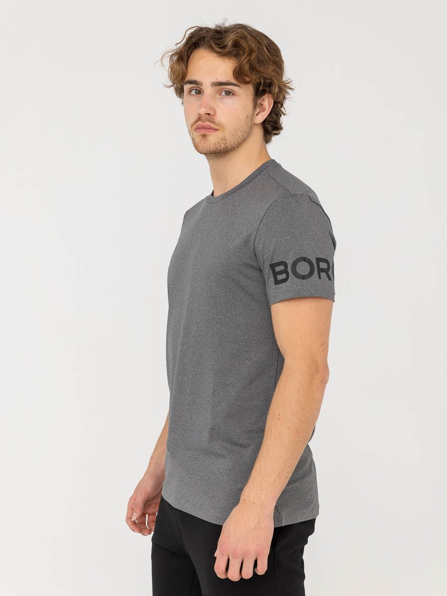 Björn Borg Borg T-Shirt Dark Grey Melange