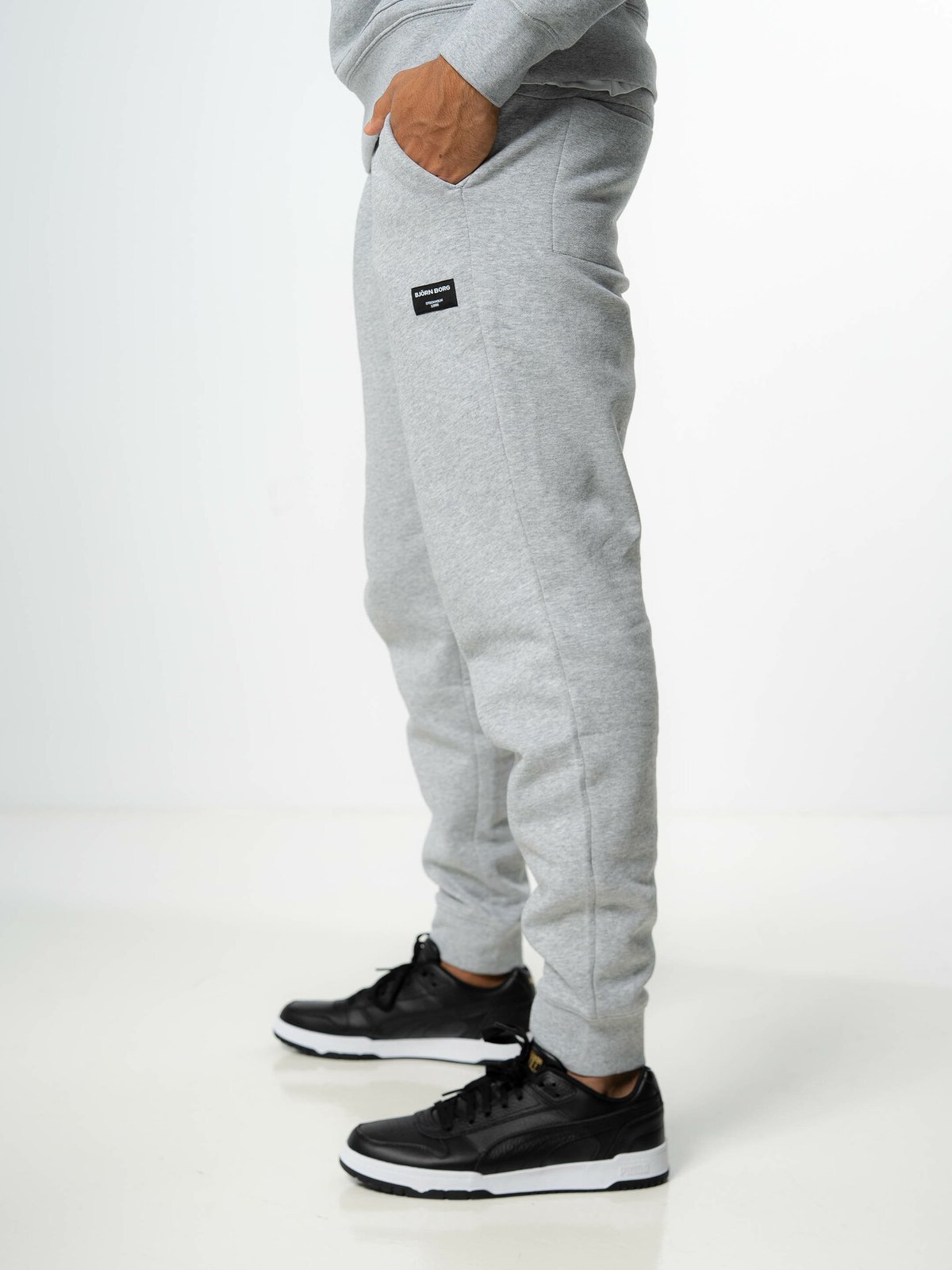Björn Borg Centre Tapered Pants Light Grey Melange