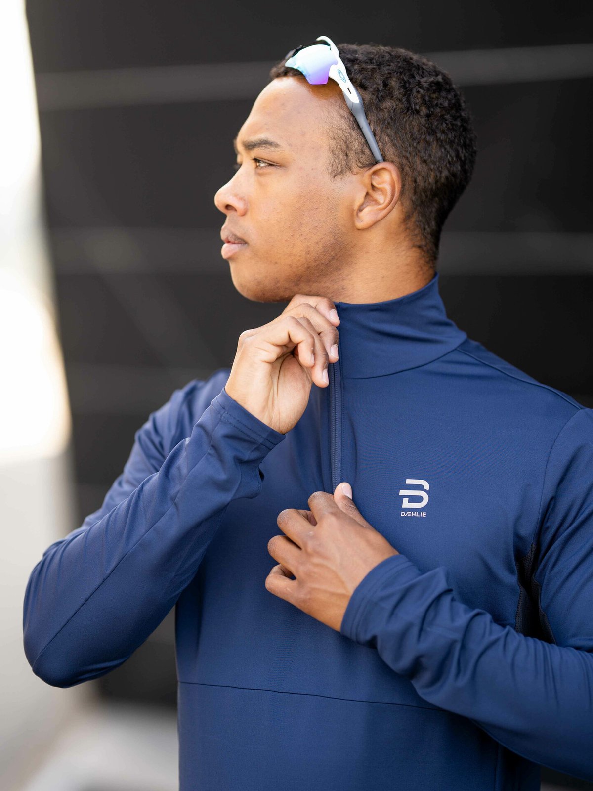 Dæhlie Long Sleeve Run Navy